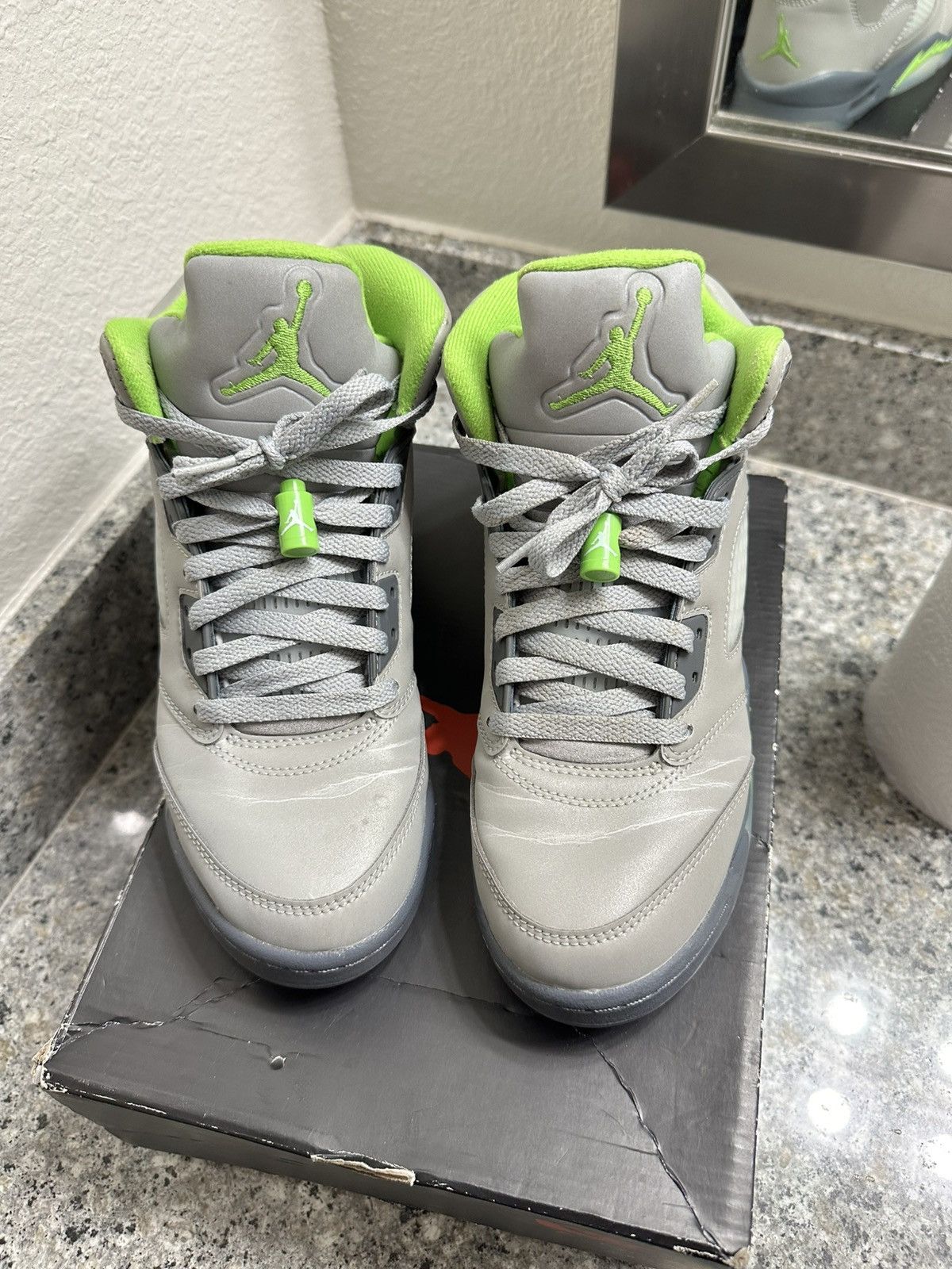 Jordan Brand Jordan 5’s Green Beans Size US 7 / EU 40 - 2 Thumbnail