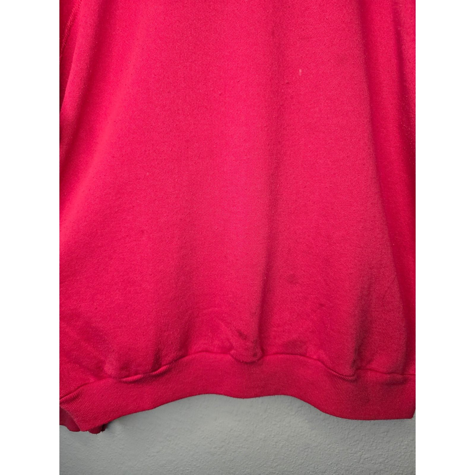 Tultex × Vintage Vintage Blank Sweater Tultex L Hot Pink Plain Sweatshirt 90s Size US L / EU 52-54 / 3 - 4 Thumbnail