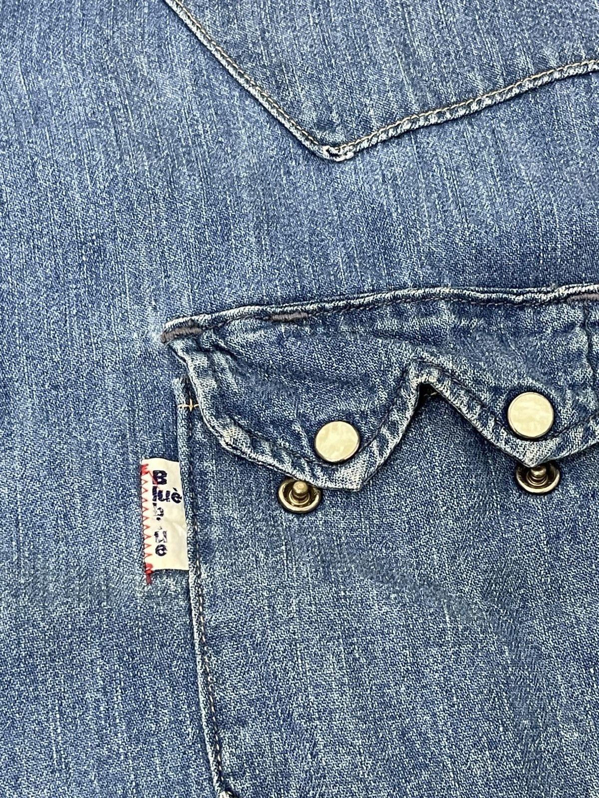 Blue Blue Japan Sun Faded Blue Blue Japan Denim Shirt Westerner 6🟩0 Size US M / EU 48-50 / 2 - 15 Thumbnail