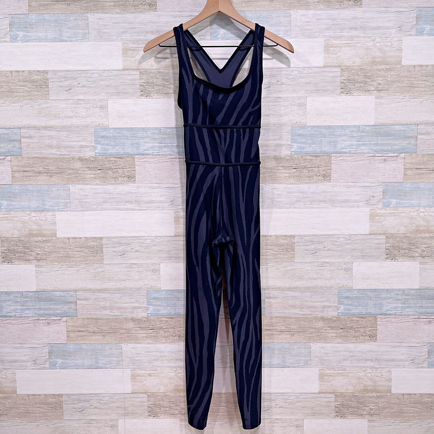Diane von Furstenberg DVF x Target Tonal Zebra Activewear Jumpsuit Womens XXS Size 24" / US 00 / IT 34 - 1 Thumbnail