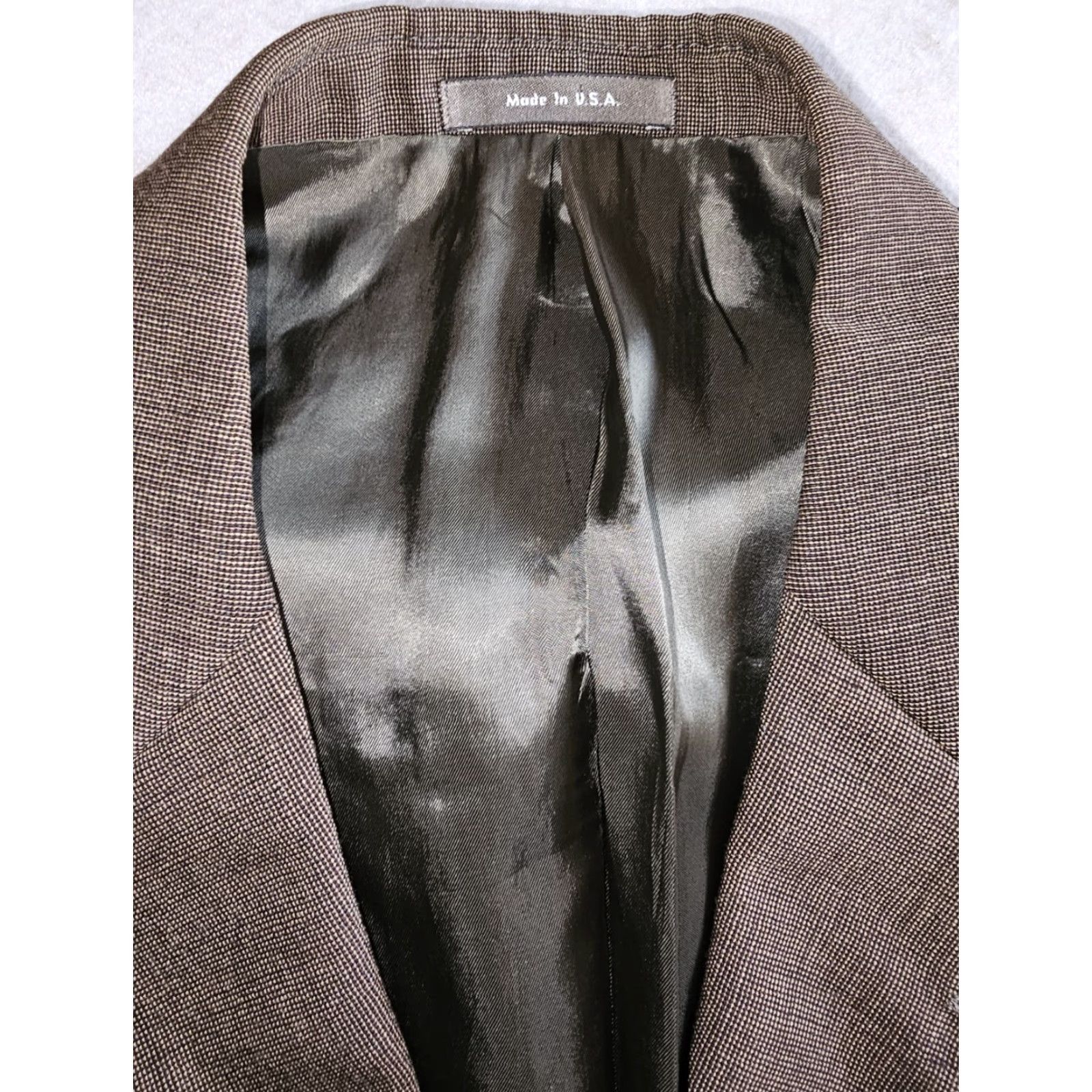 Calvin Klein Calvin Klein Signature 2pc Suit Wool Blend Solid Beige Brown Size 44 Reg 36/30 Mens Suit 2 Piece Regular Classic Size 44R - 5 Thumbnail