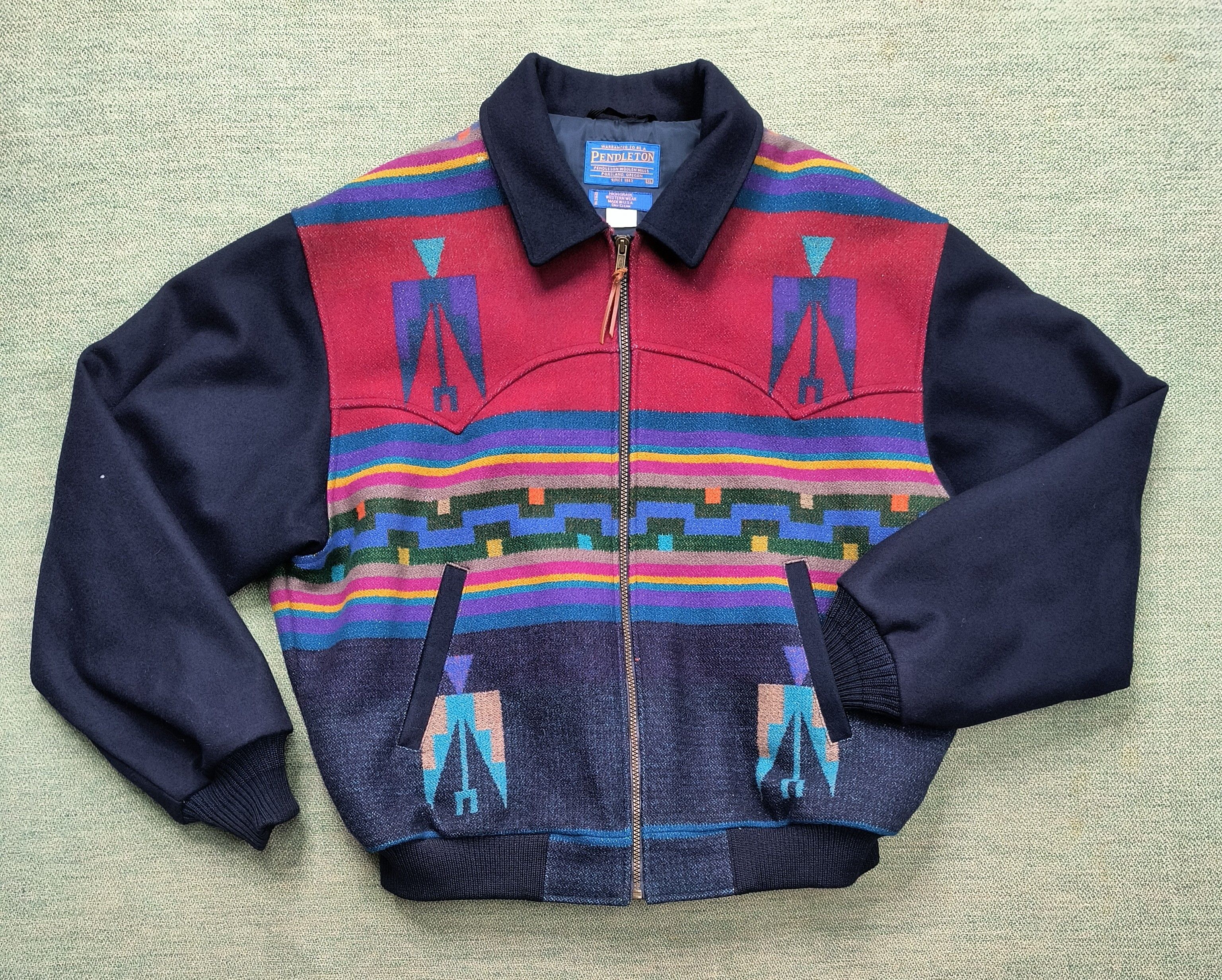 Pendleton Vintage Pendleton native western aztec navajo wool jacket Size US XL / EU 56 / 4 - 1 Thumbnail