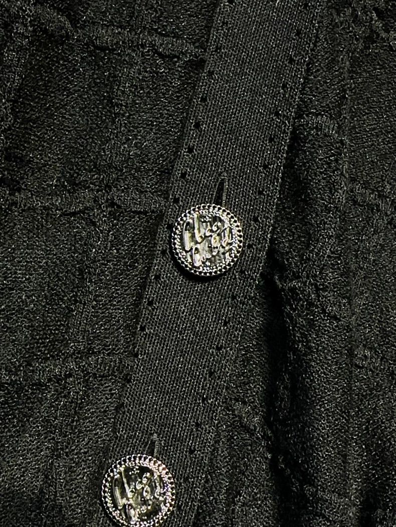Chanel Chanel Cuban series black waffle plaid thin long-sleeved k Size XXS / US 00 / IT 34 - 4 Thumbnail