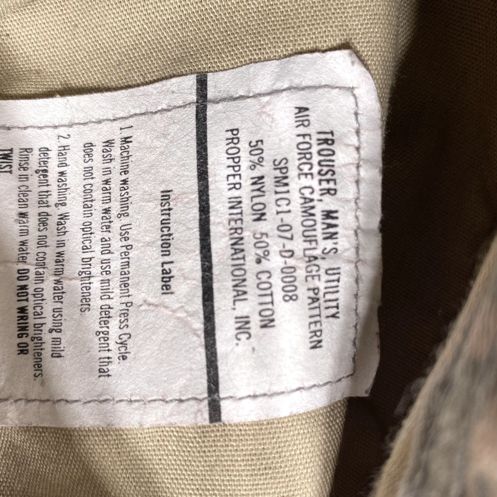 Vintage Propper International Cargo Pants Mens 32x32 Green Camouflage Air Force Utility Pants Size US 32 / EU 48 - 5 Thumbnail