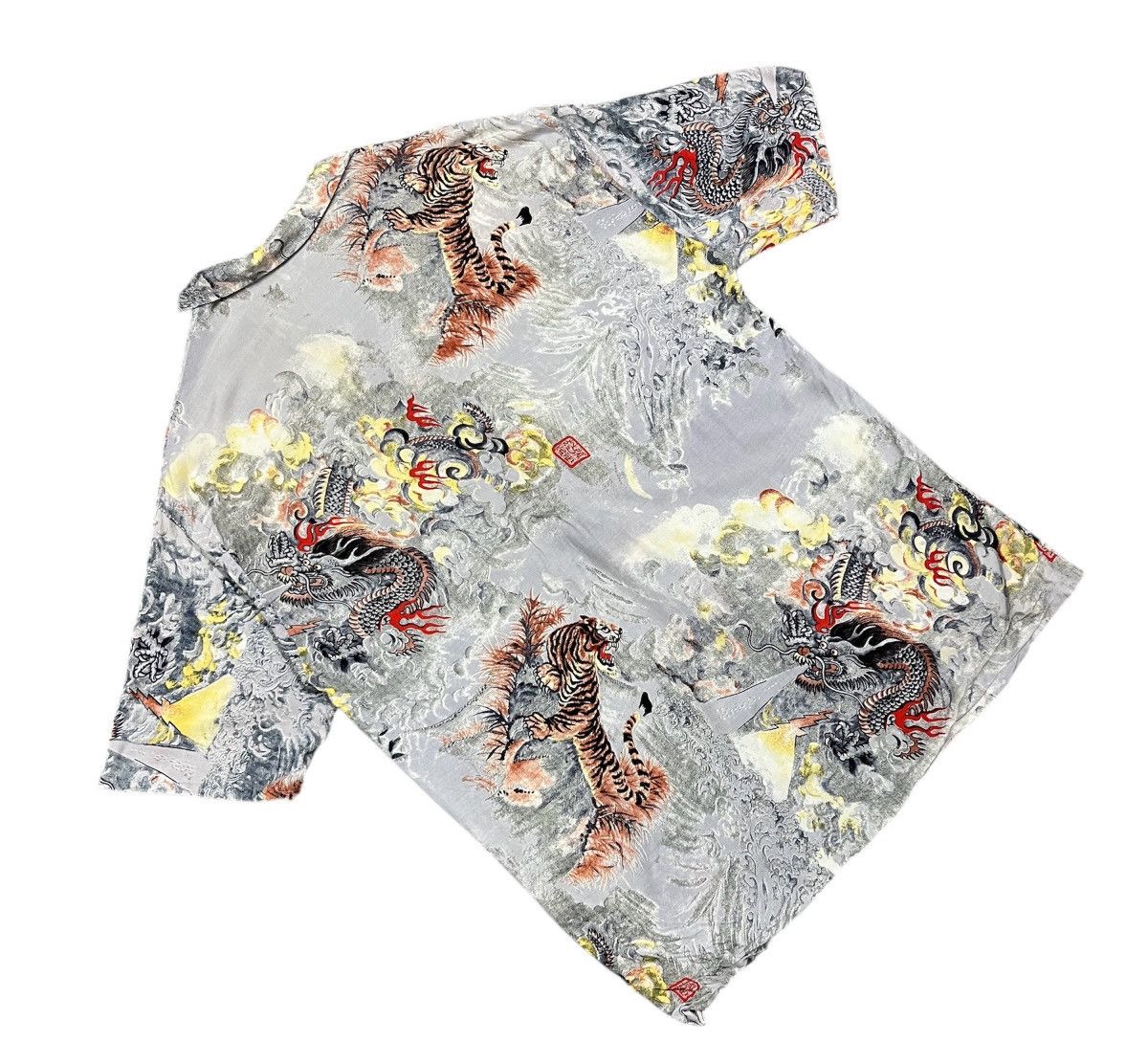 Japanese Brand Aloha hawaiian shirt fighting dragon &tiger shirt Size US M / EU 48-50 / 2 - 7 Thumbnail