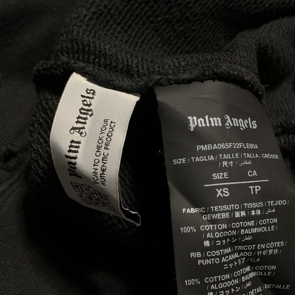 Palm Angels Palm Angels Medium Flame Logo Distressed Black Sweatshirt Size US M / EU 48-50 / 2 - 11 Thumbnail