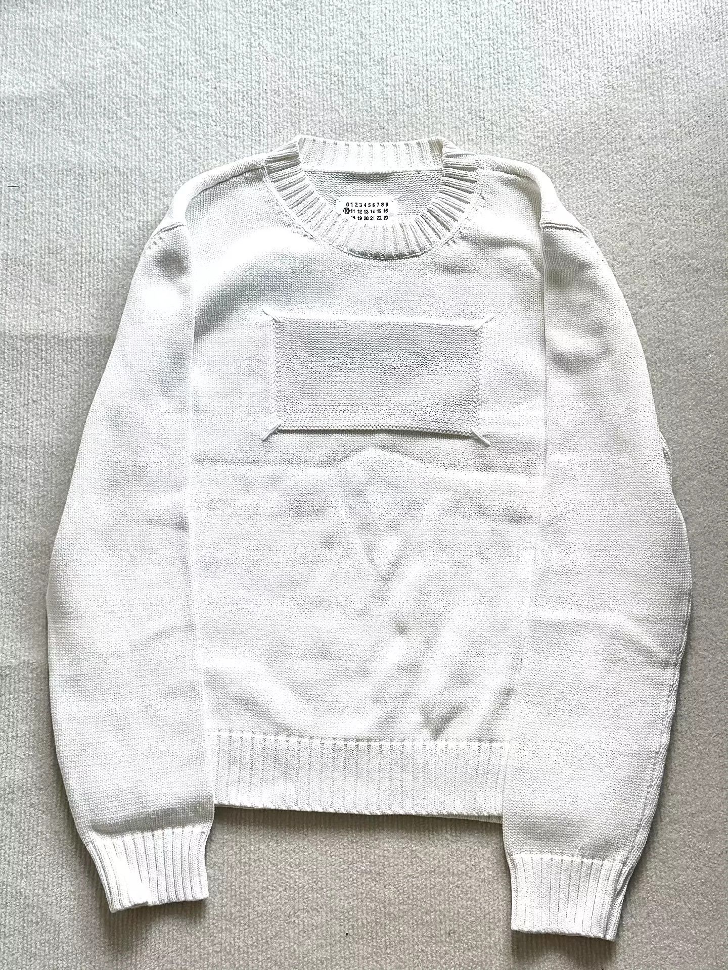 Maison Margiela Maison Margiela Chest Classic Stitch Logo Threaded Sweater -DMC Size US L / EU 52-54 / 3 - 1 Thumbnail