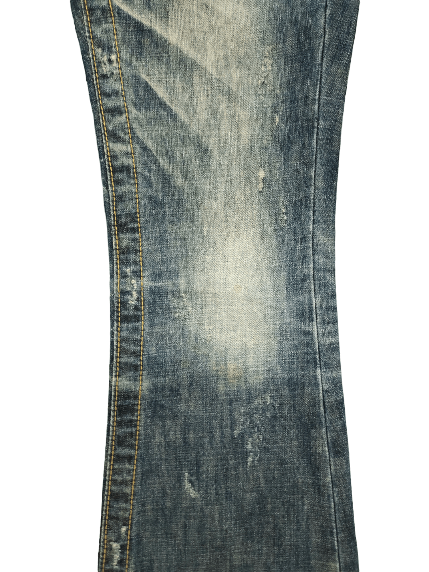 If Six Was Nine Flare Jeans Lolita Clawmark Distressed Denim Boot Cut Size US 27 - 7 Thumbnail