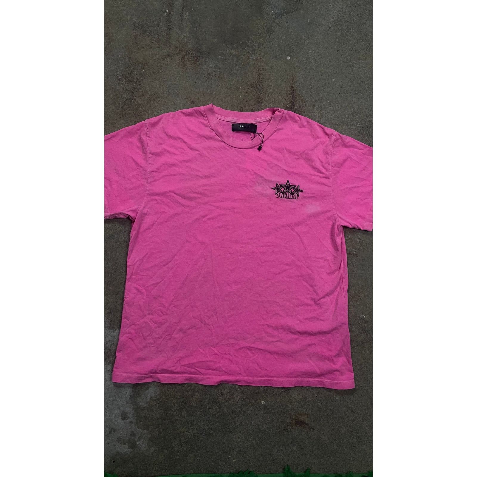 Amiri Amiri 3 Star Pink tee Used Small Size US S / EU 44-46 / 1 - 2 Thumbnail