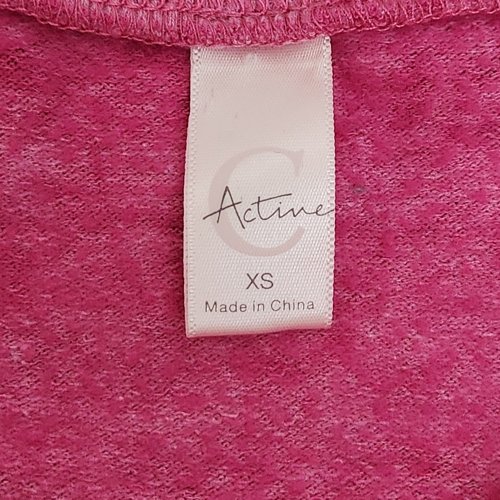 Other Cato Active Pink Heathered Raglan 3/4 Sleeves Sweatshirt XS Size XS / US 0-2 / IT 36-38 - 4 Thumbnail
