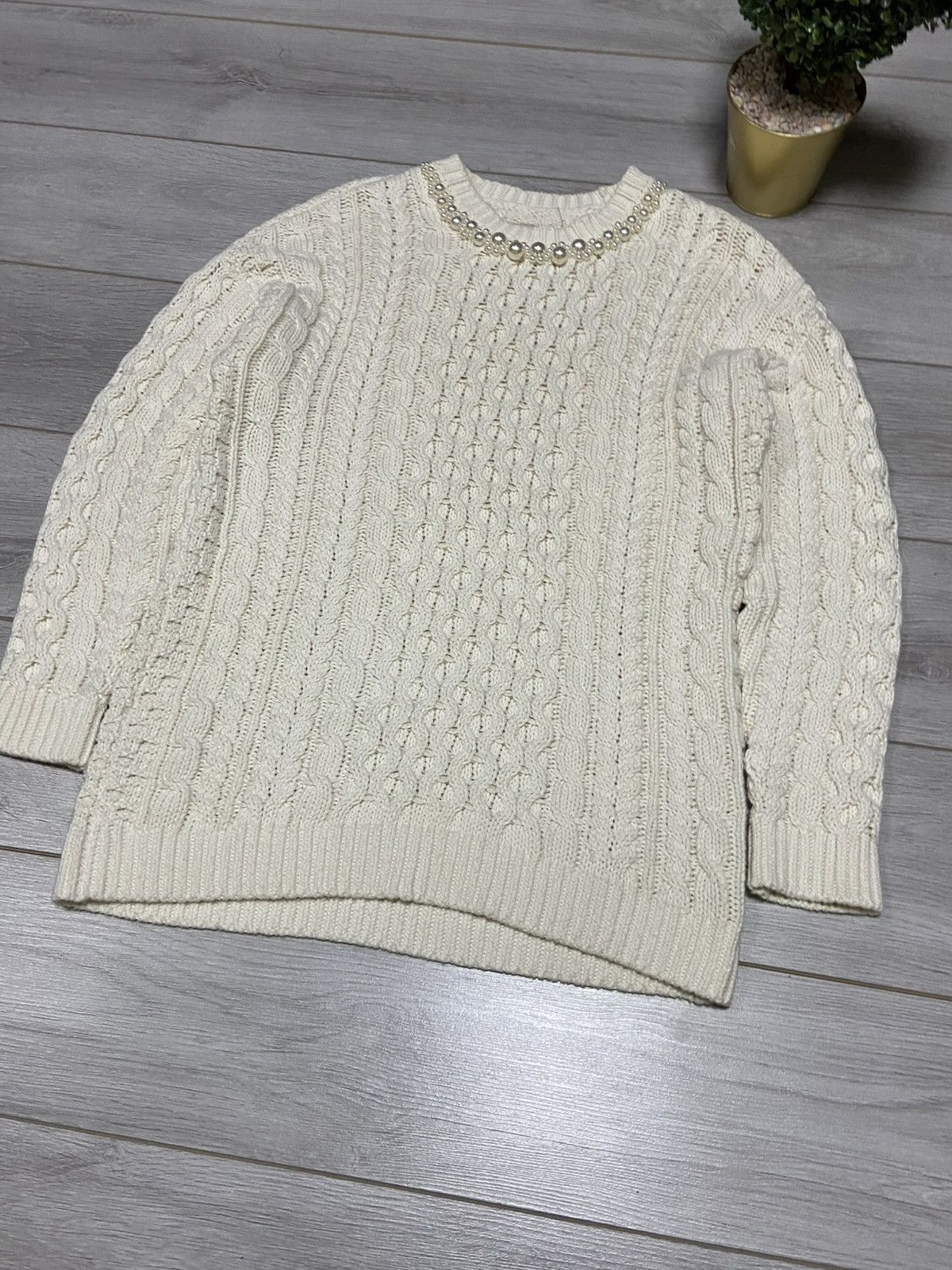 Simone Rocha Simone Rocha x H&M oversize knitted sweater pearls unisex Size US M / EU 48-50 / 2 - 8 Thumbnail