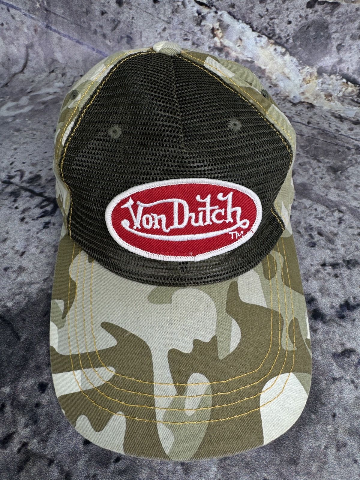 Ed Hardy Men’s Von Dutch Camo Cap Size ONE SIZE - 3 Thumbnail