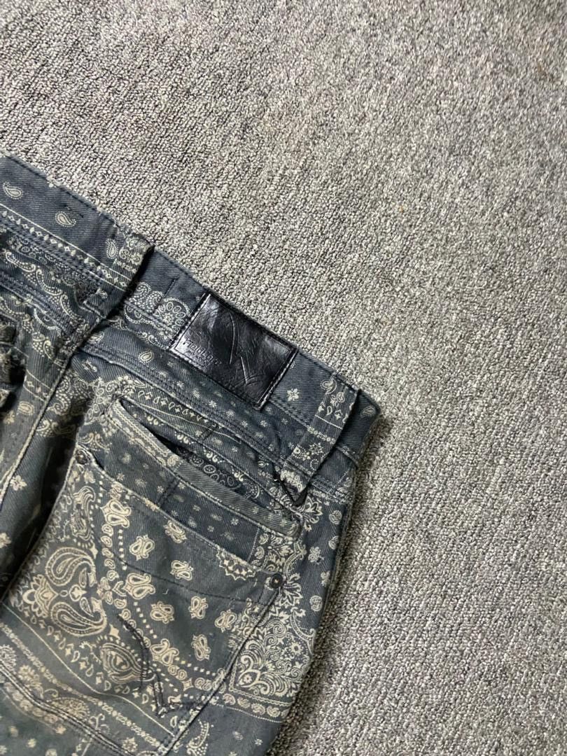 Japanese Brand Fieldcore Cargo Pants with Bandana Pattern (198) Size US 32 / EU 48 - 3 Thumbnail