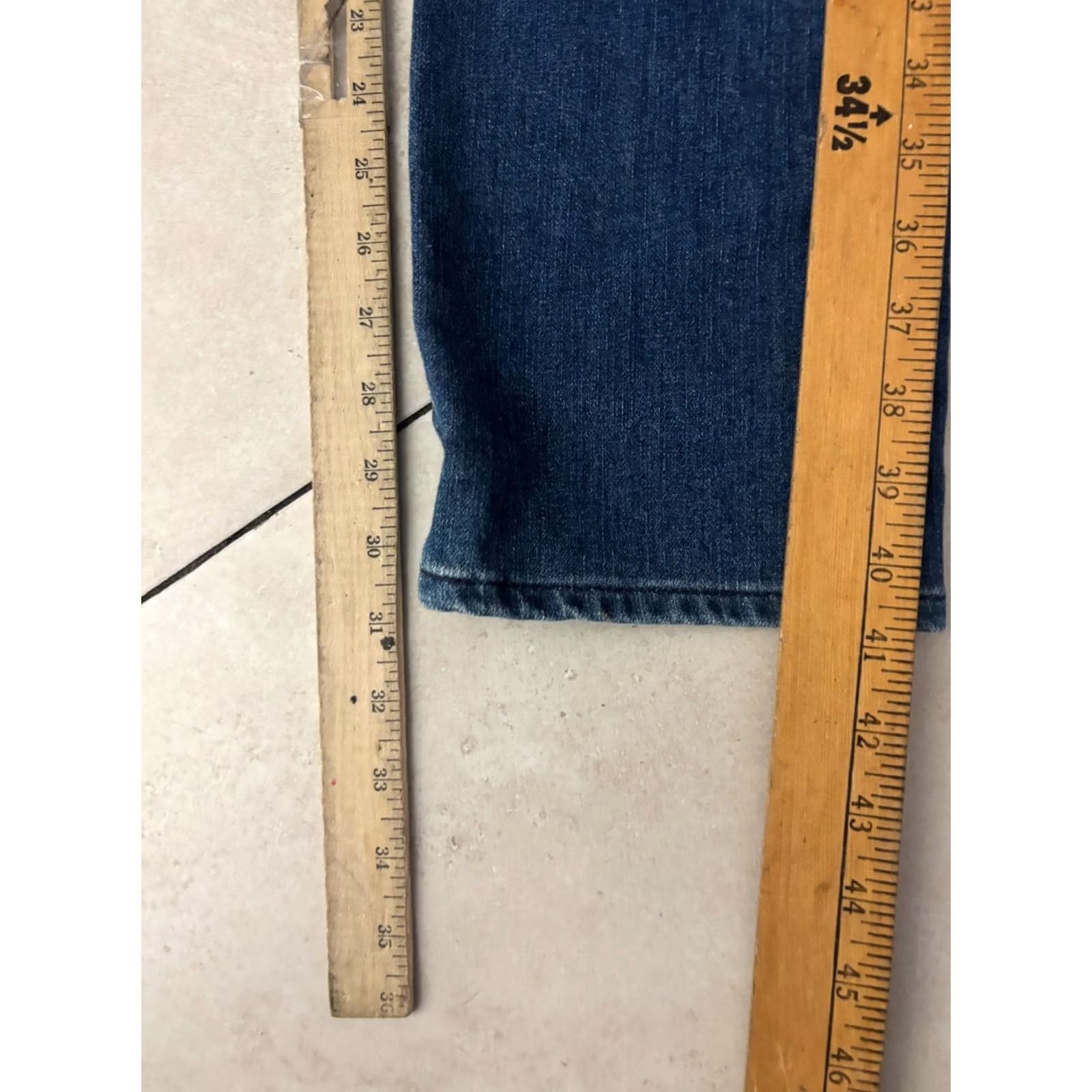 Vintage AG Adriano Goldschmied Jeans Men's 31 R The Tellis Modern Slim Denim Blue Size US 31 - 7 Thumbnail
