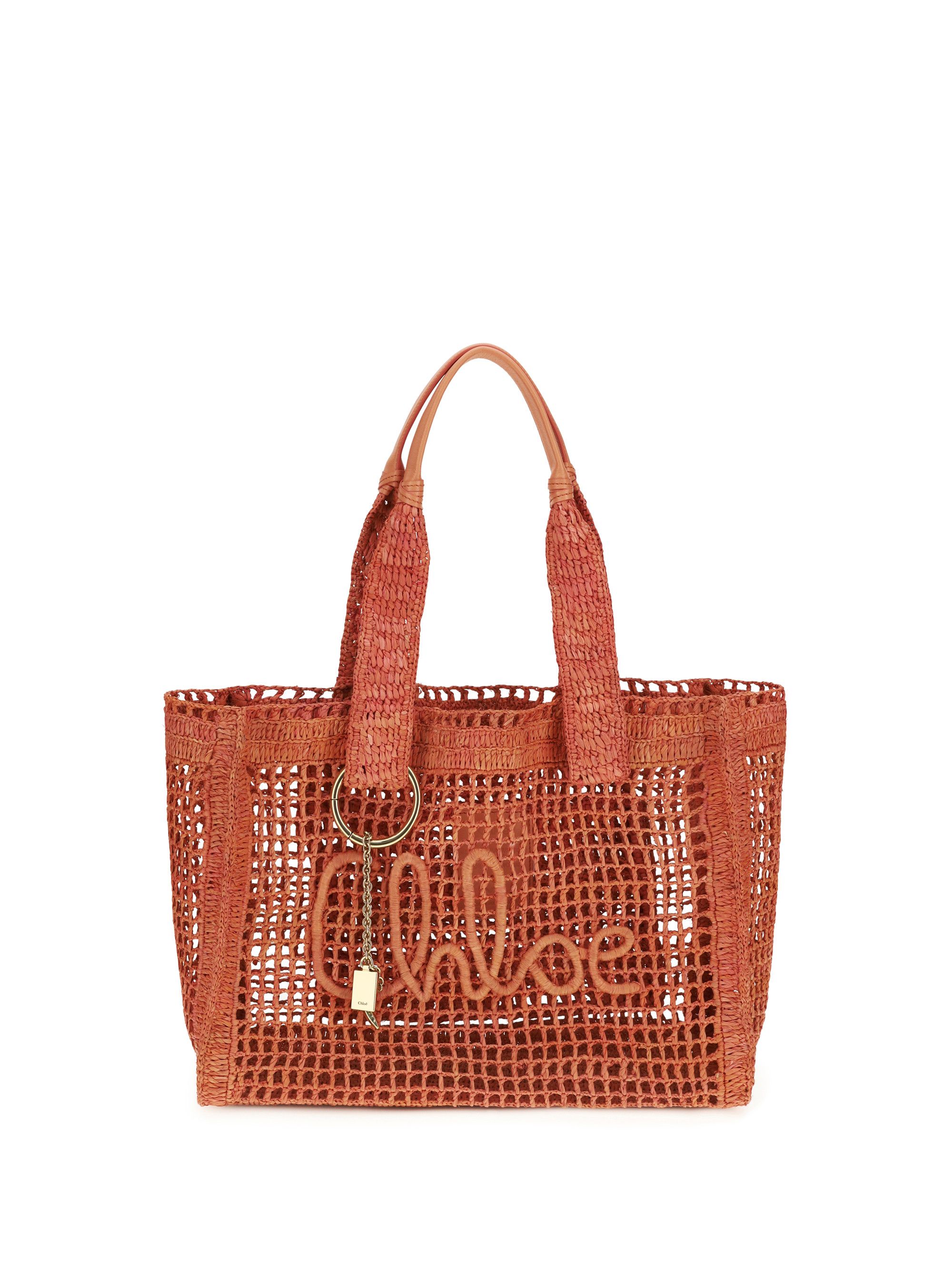 Chloe East-West Summer Banana raffia Tote Bag Size ONE SIZE - 1 Thumbnail