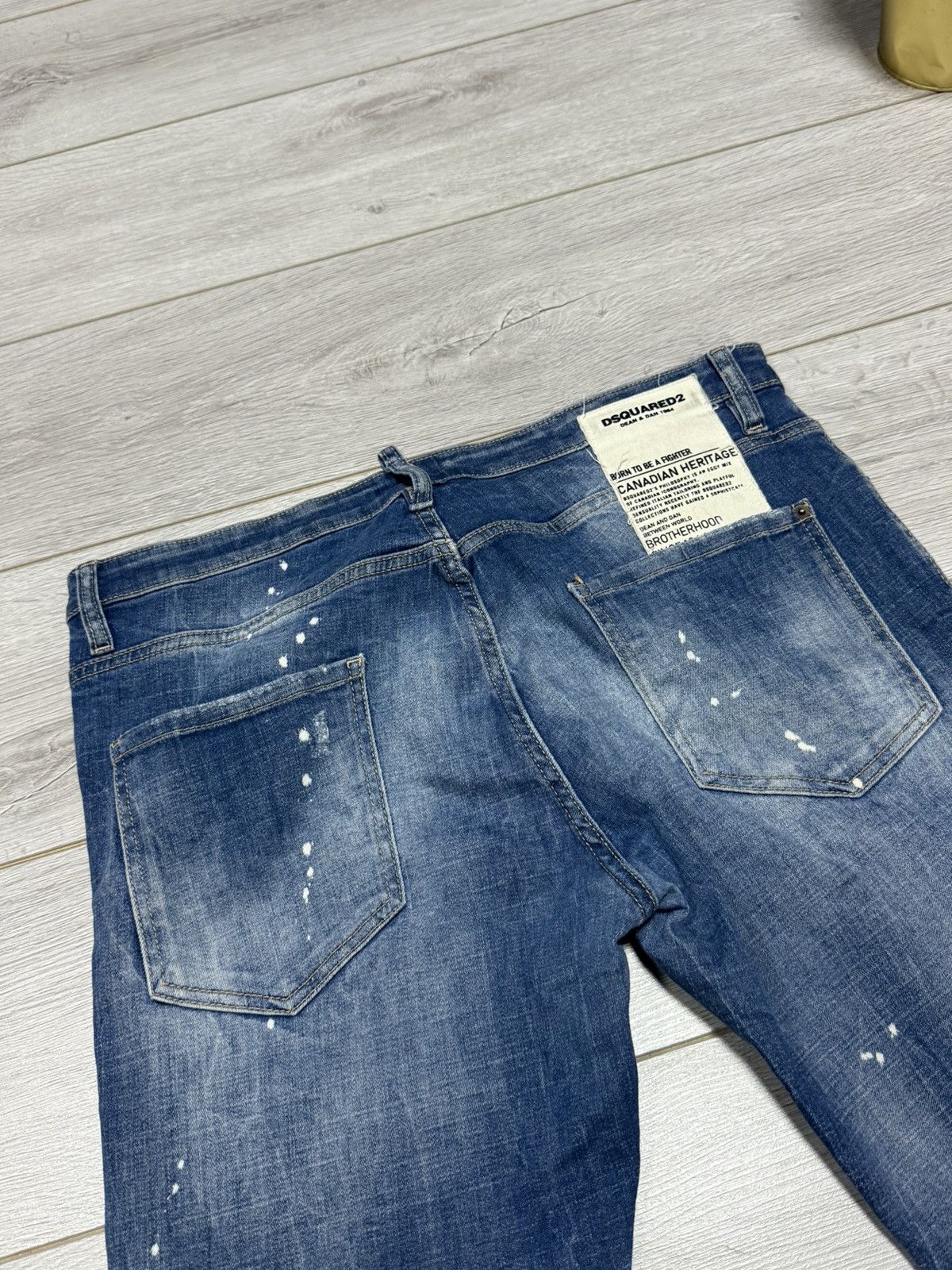Dsquared2 Dsqaured vintage painted spots ripped denim jeans Size US 36 / EU 52 - 3 Thumbnail