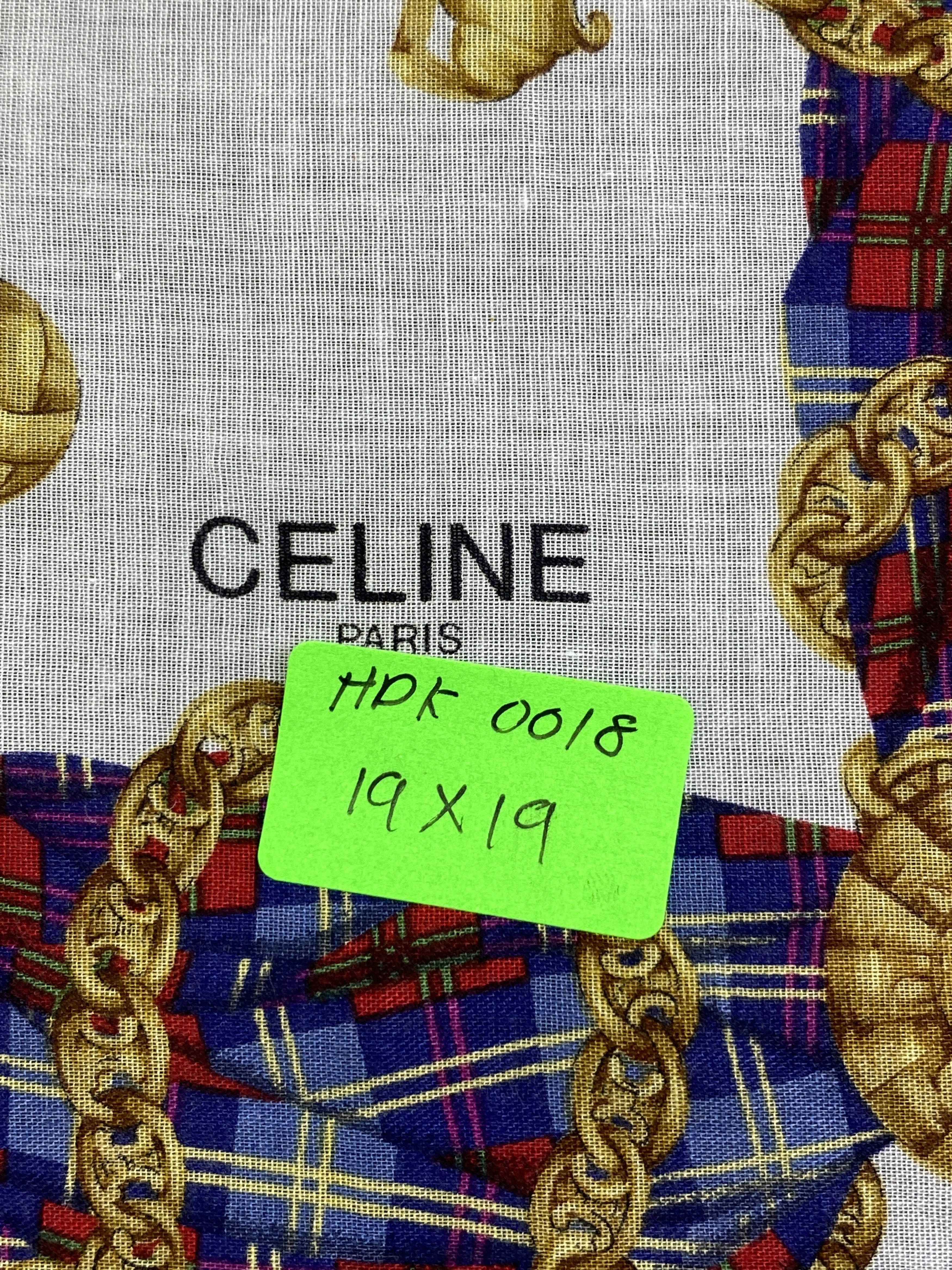 Celine Vintage Celine Handkerchief / Neckerchief KT0018 Size ONE SIZE - 9 Thumbnail