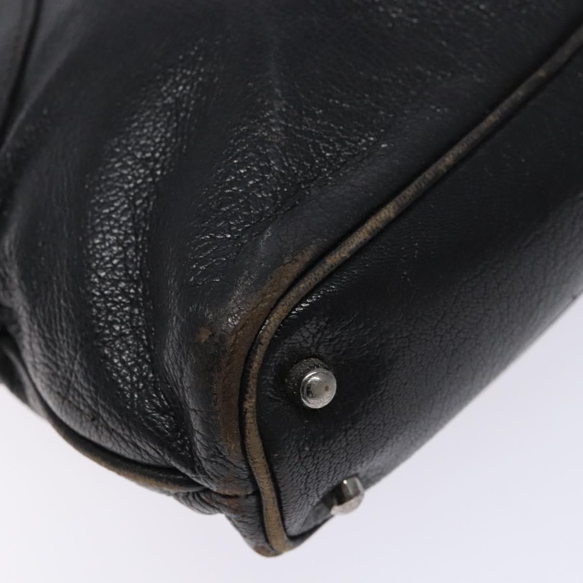 Gucci GUCCI Tote Bag Leather Black Silver Size ONE SIZE - 11 Thumbnail