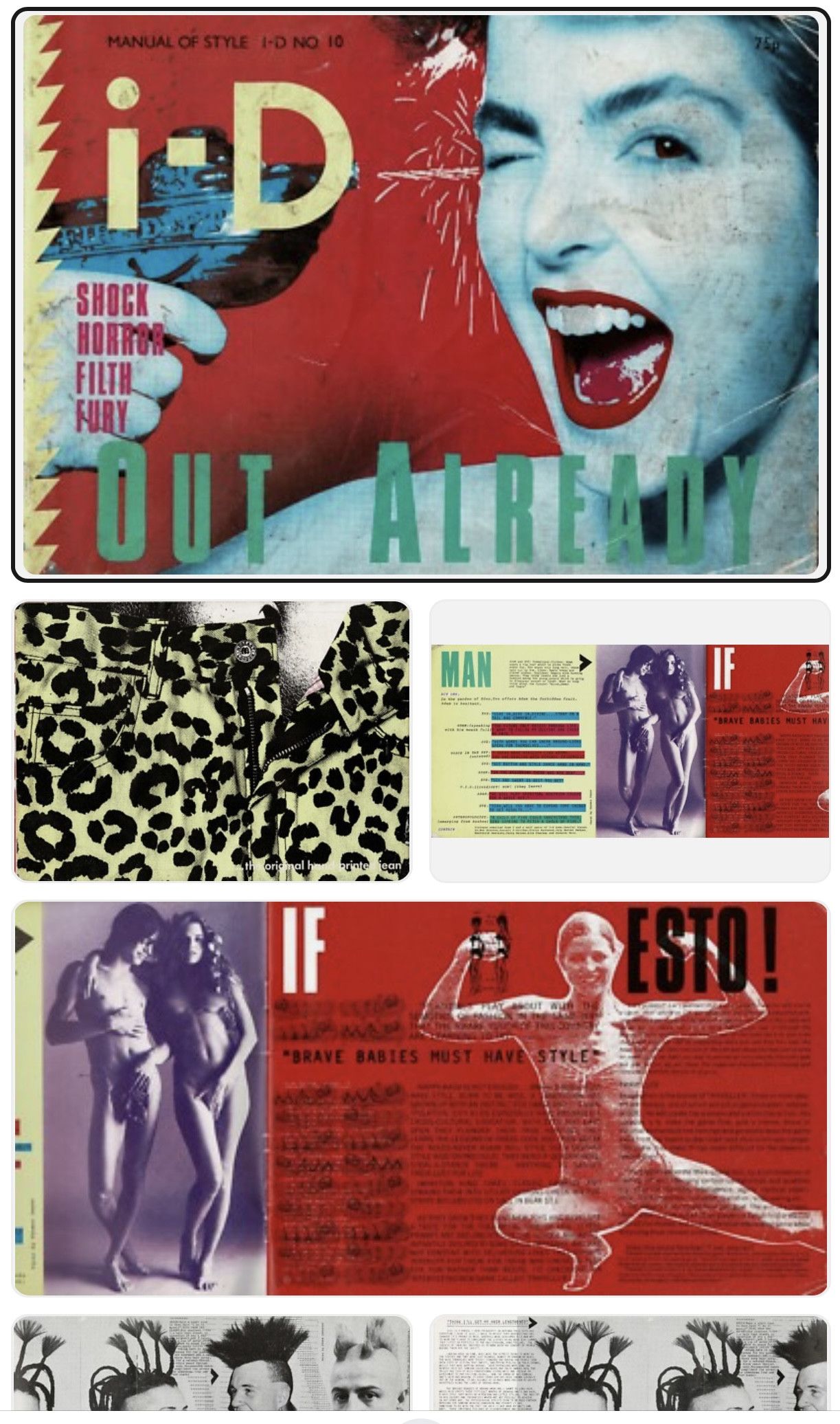 Vintage Photo I-D Magazine Shock Horror Filth Fury By Steve Johnston Size US M / EU 48-50 / 2 - 10 Thumbnail
