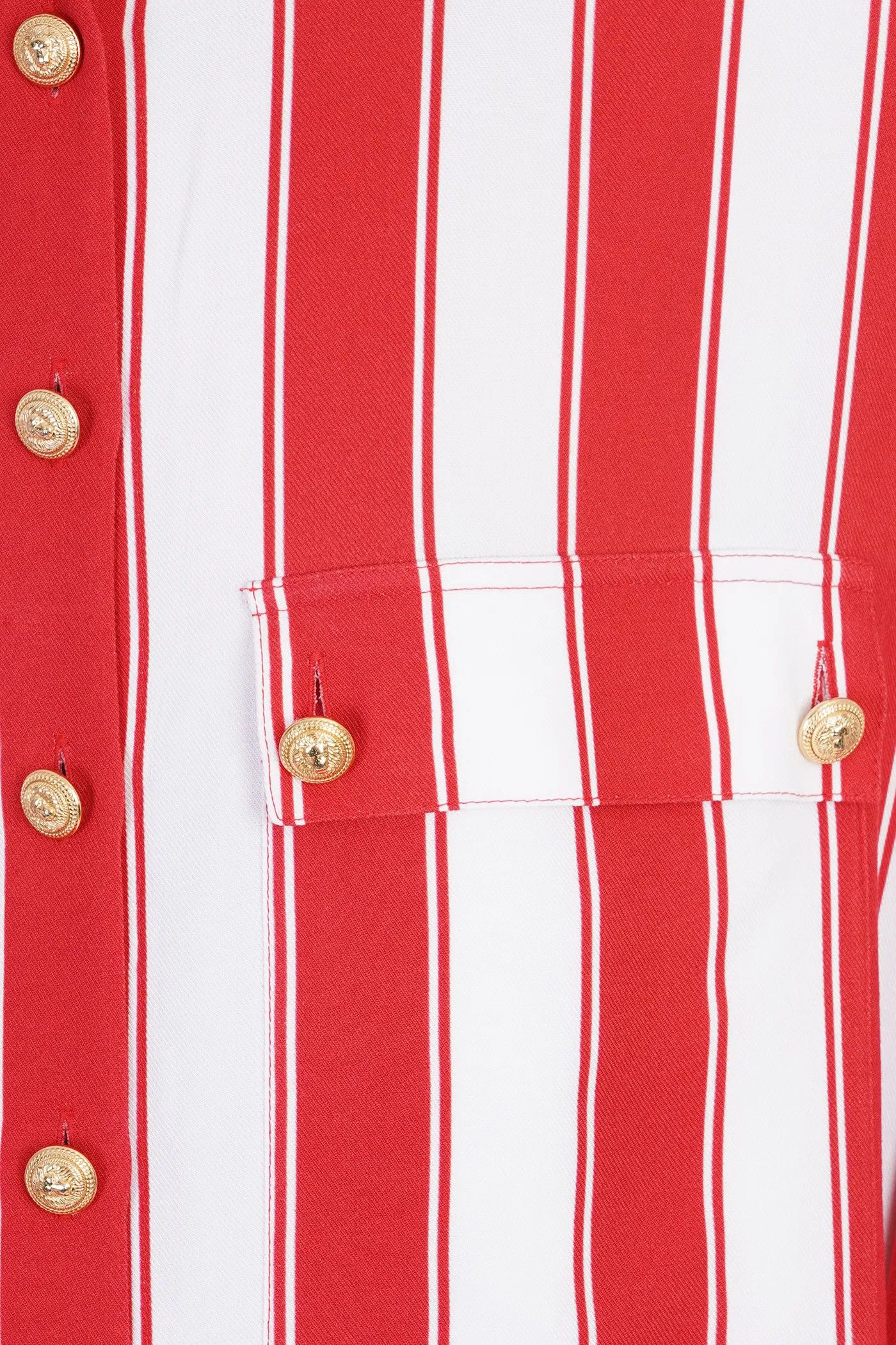 Balmain o1y0525 Maxi Dress in Red/White Size XS / US 0-2 / IT 36-38 - 5 Thumbnail