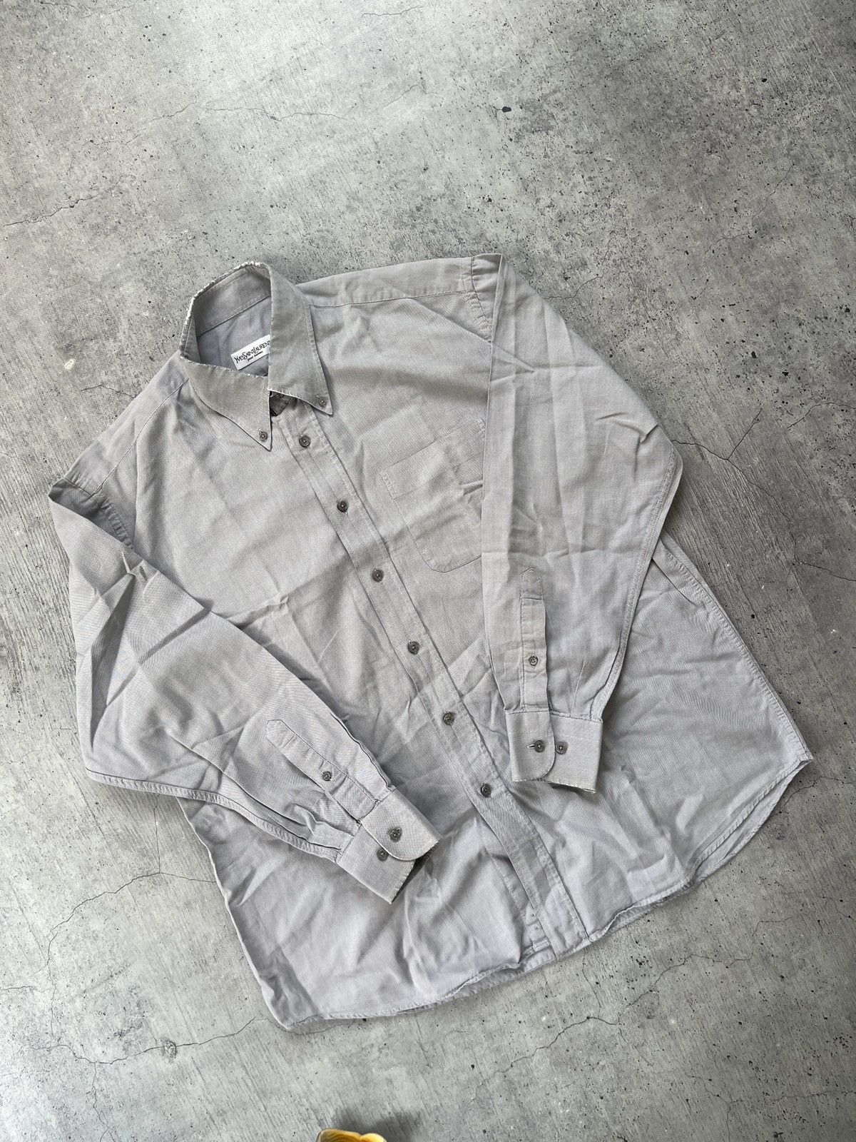 Vintage × Yves Saint Laurent Yves Saint Laurent YSL shirt button ups M L 40-41 16 Size US XL / EU 56 / 4 - 2 Thumbnail