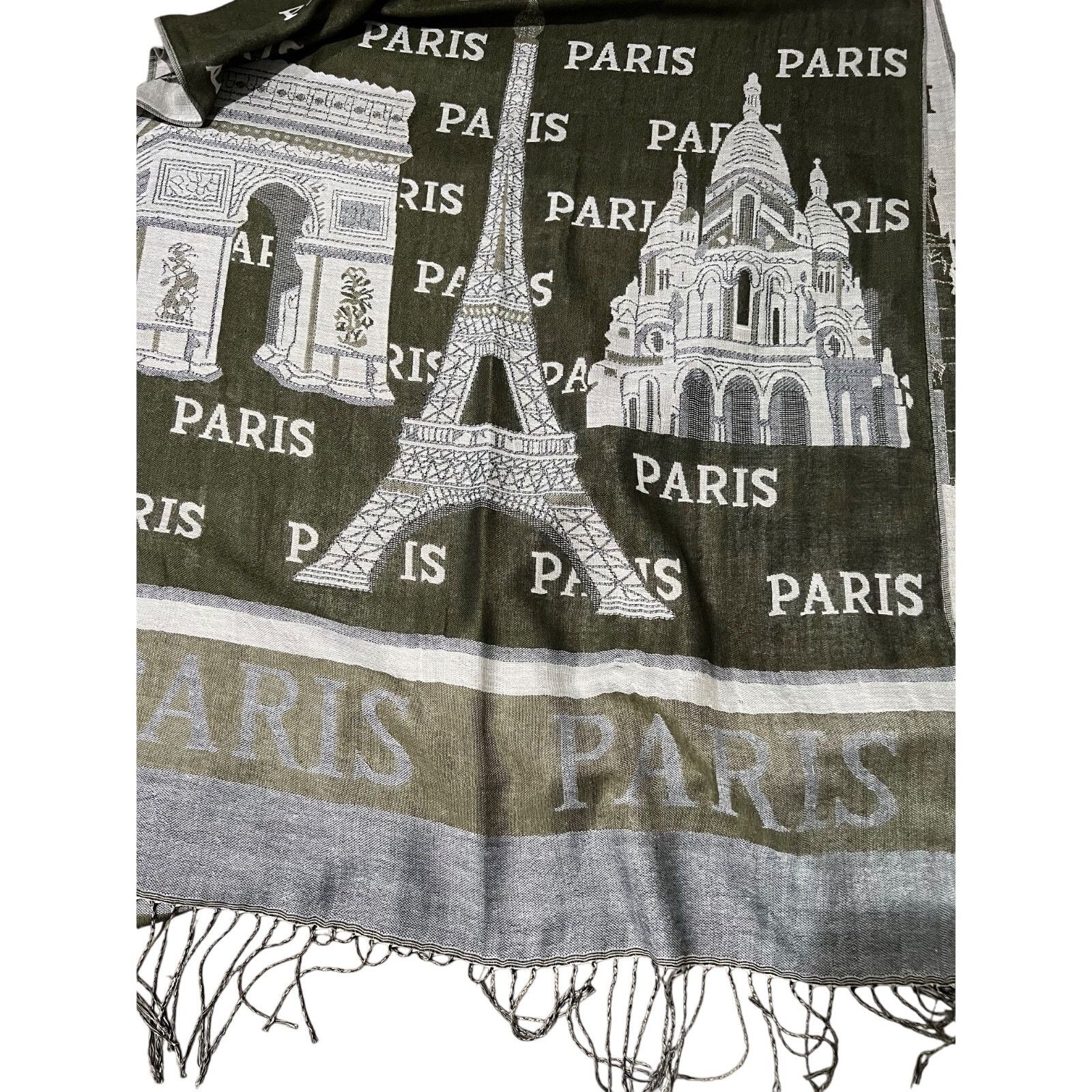 & Other Stories Paris Large Scarf with Paris unisex Design A001330 Size ONE SIZE - 3 Thumbnail