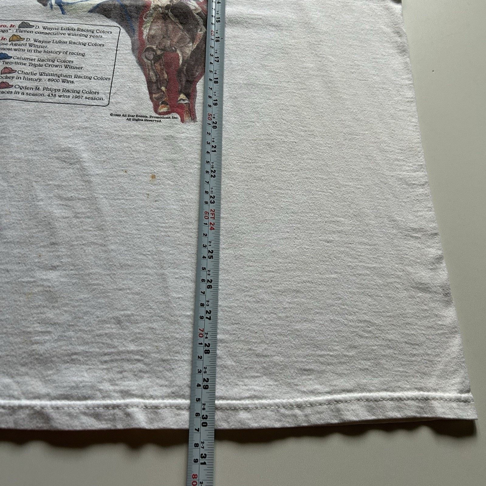 Fruit Of The Loom × Vintage Vintage Horse Racing Legends T Shirt 2XL Fruit Of The Loom Size US XXL / EU 58 / 5 - 7 Thumbnail