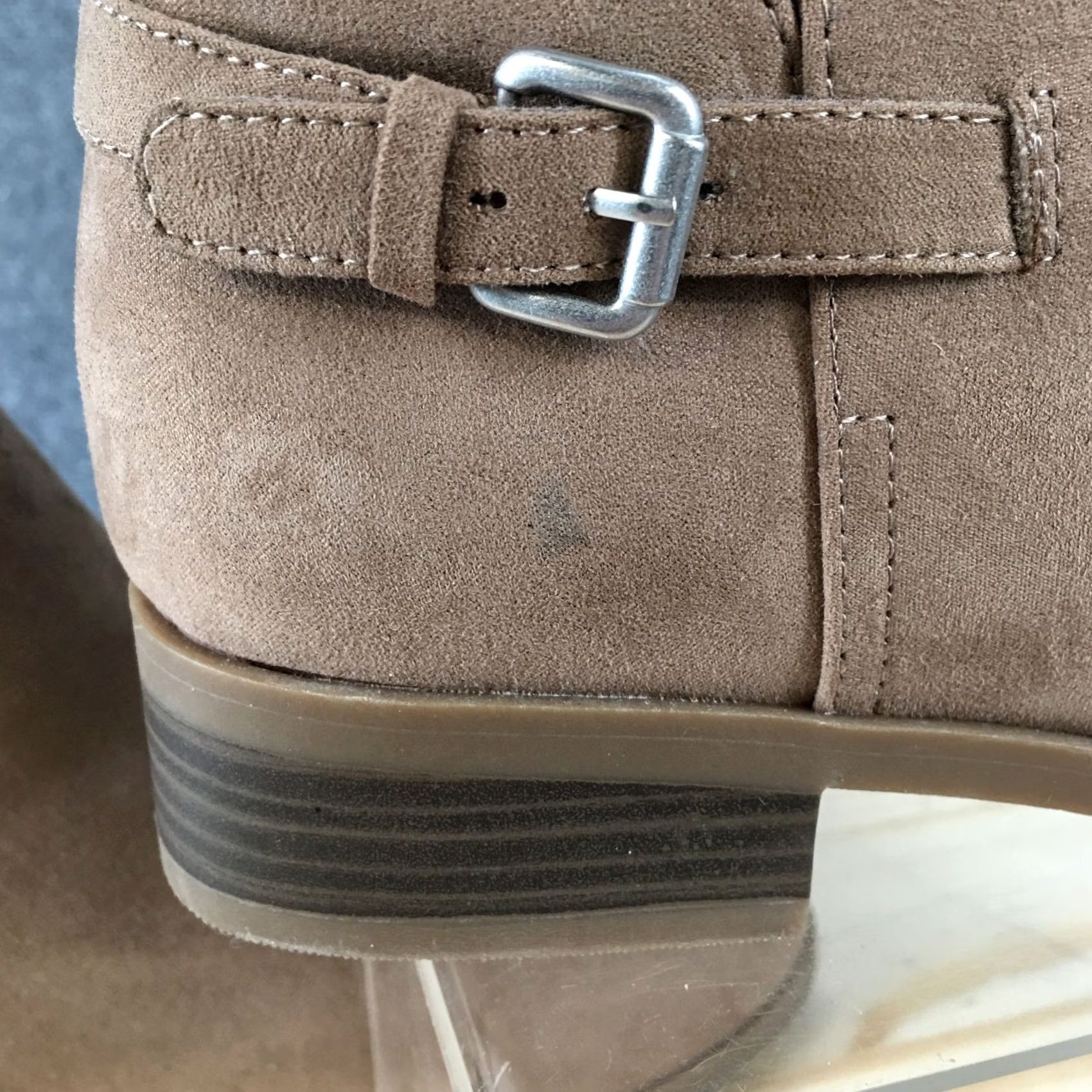 Old Navy Old Navy Boots Womens 8 Casual Side Zip Ankle Bootie Brown Fabric Low Heels Size US 8 / IT 38 - 5 Thumbnail