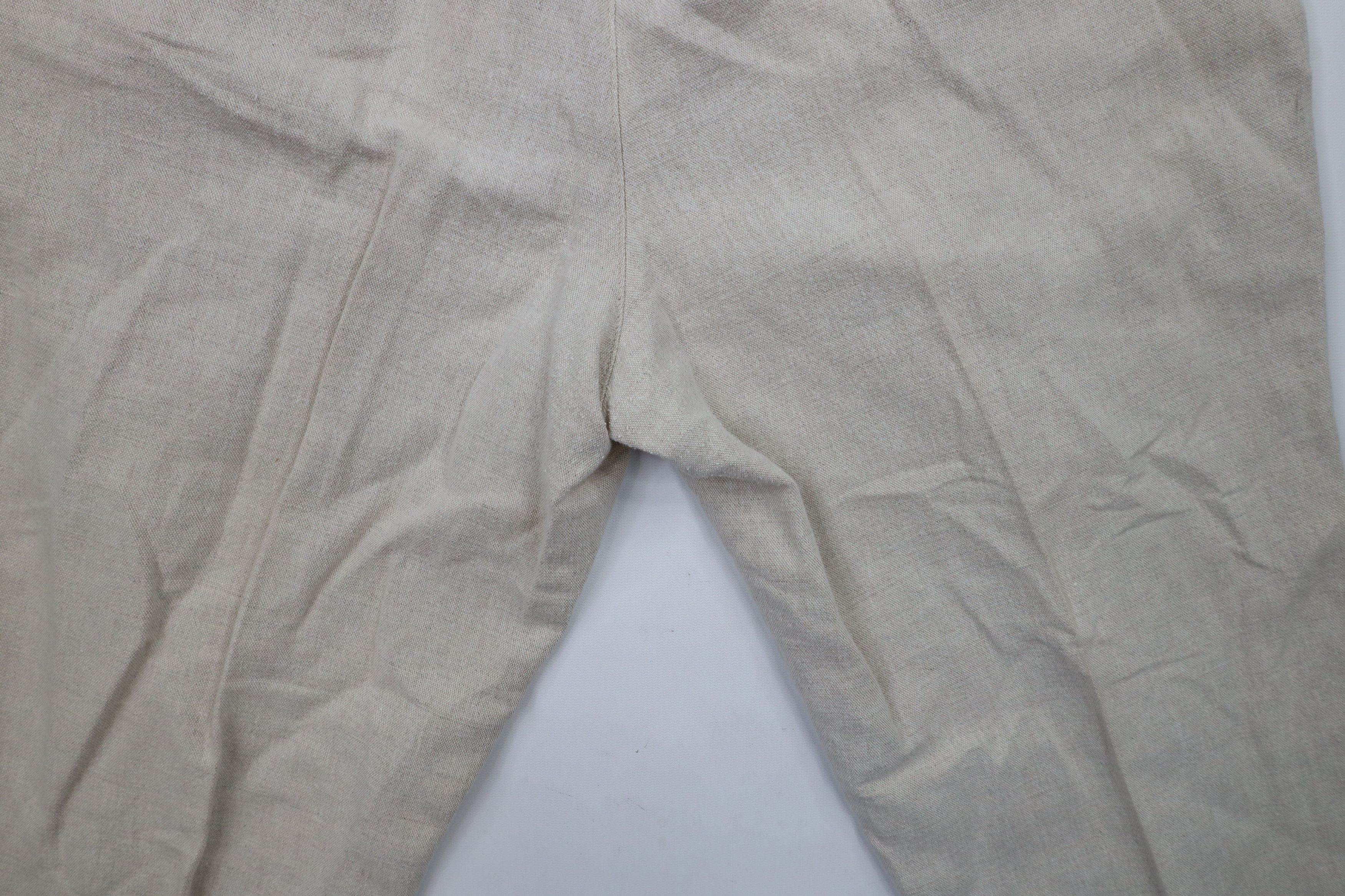 Vintage Vintage 90s Streetwear Cuffed Linen Blend Chino Pants Size US 38 / EU 54 - 13 Thumbnail
