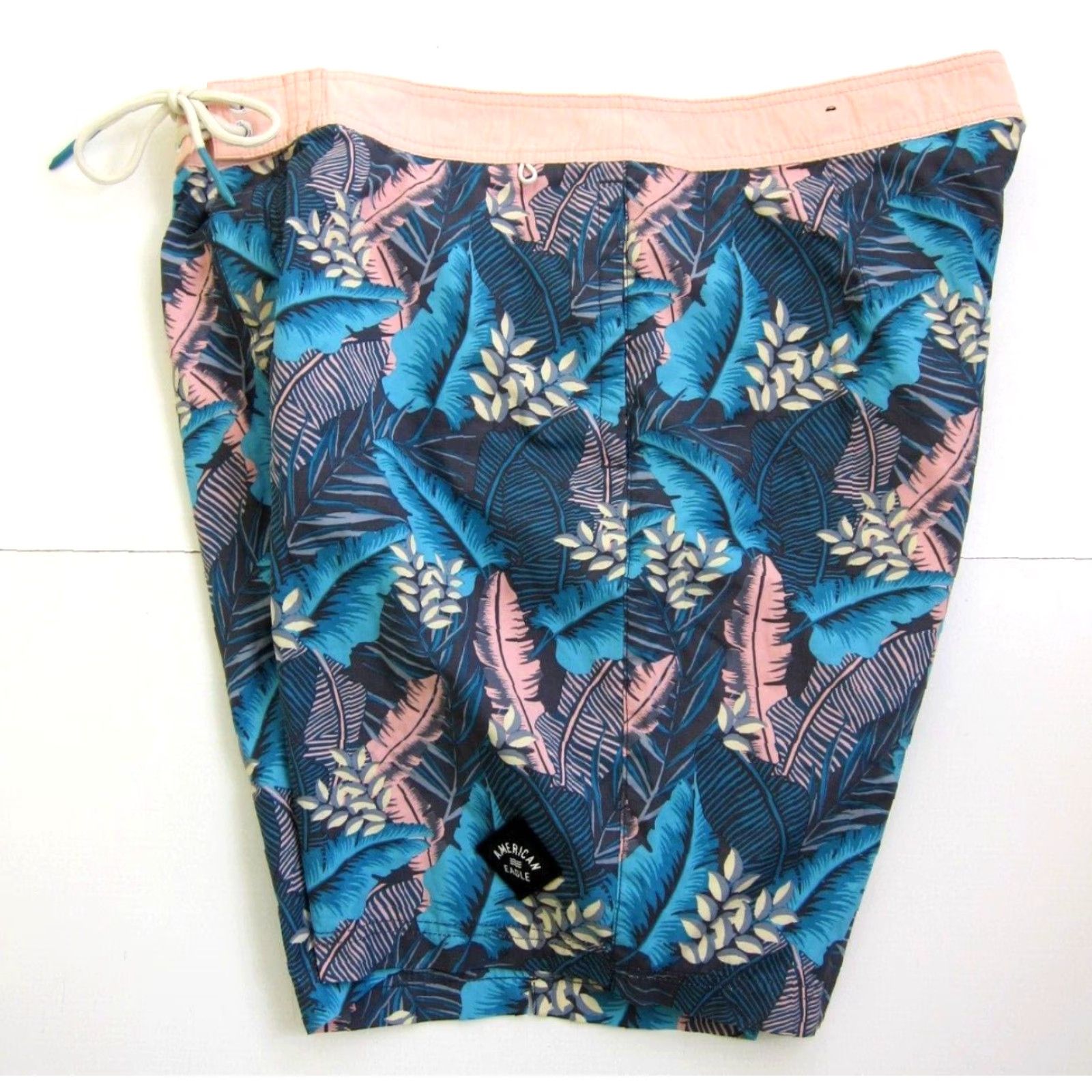 American Eagle Outfitters American Eagle Blue Pink Floral 3 Pocket Swim Beach Surf Board Shorts Men Large Size US 33 - 6 Thumbnail