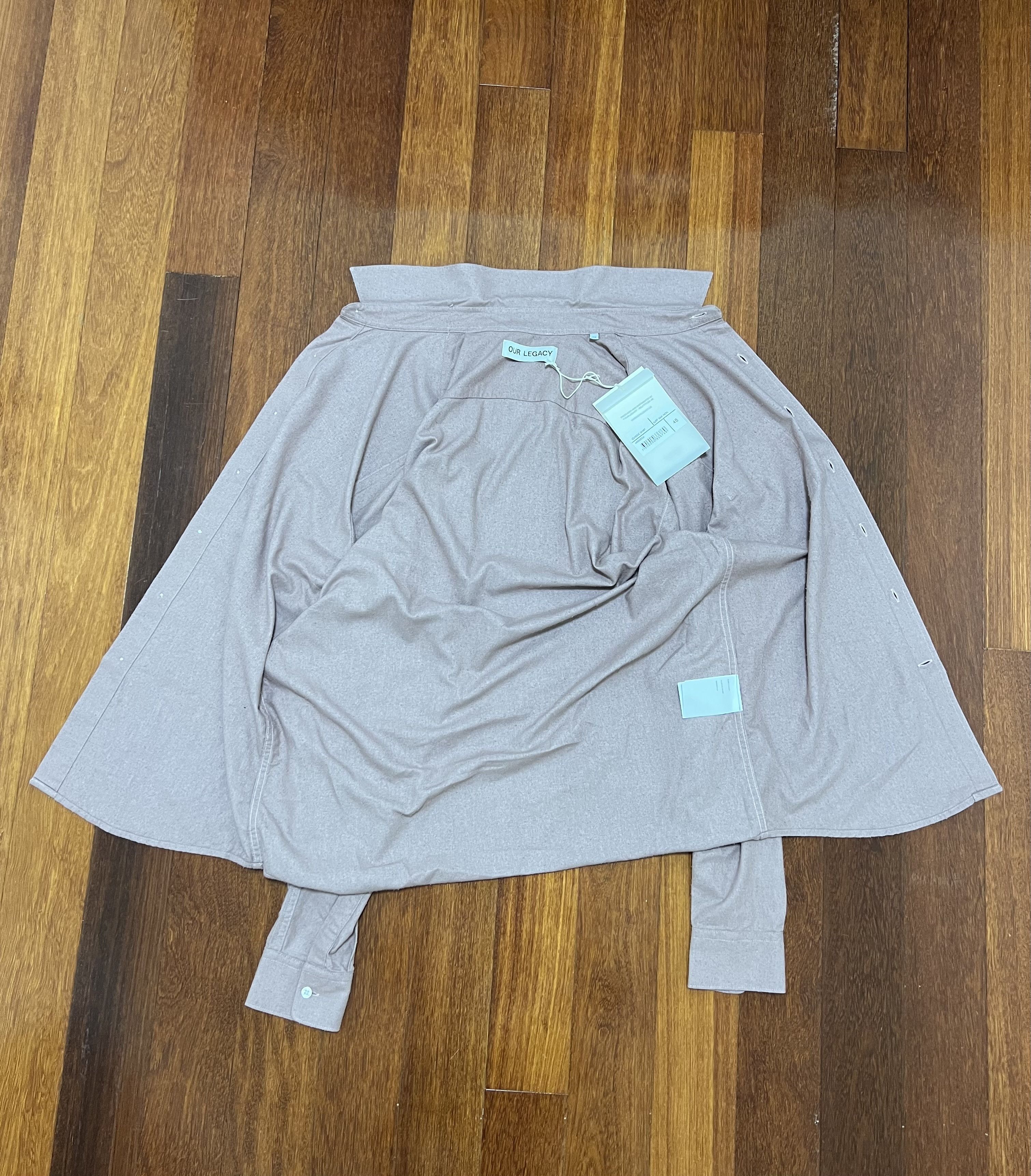 Our Legacy 💚 2023 Our Legacy Silk Classic Shirt Lust Pink Medium NEW Size US M / EU 48-50 / 2 - 6 Thumbnail