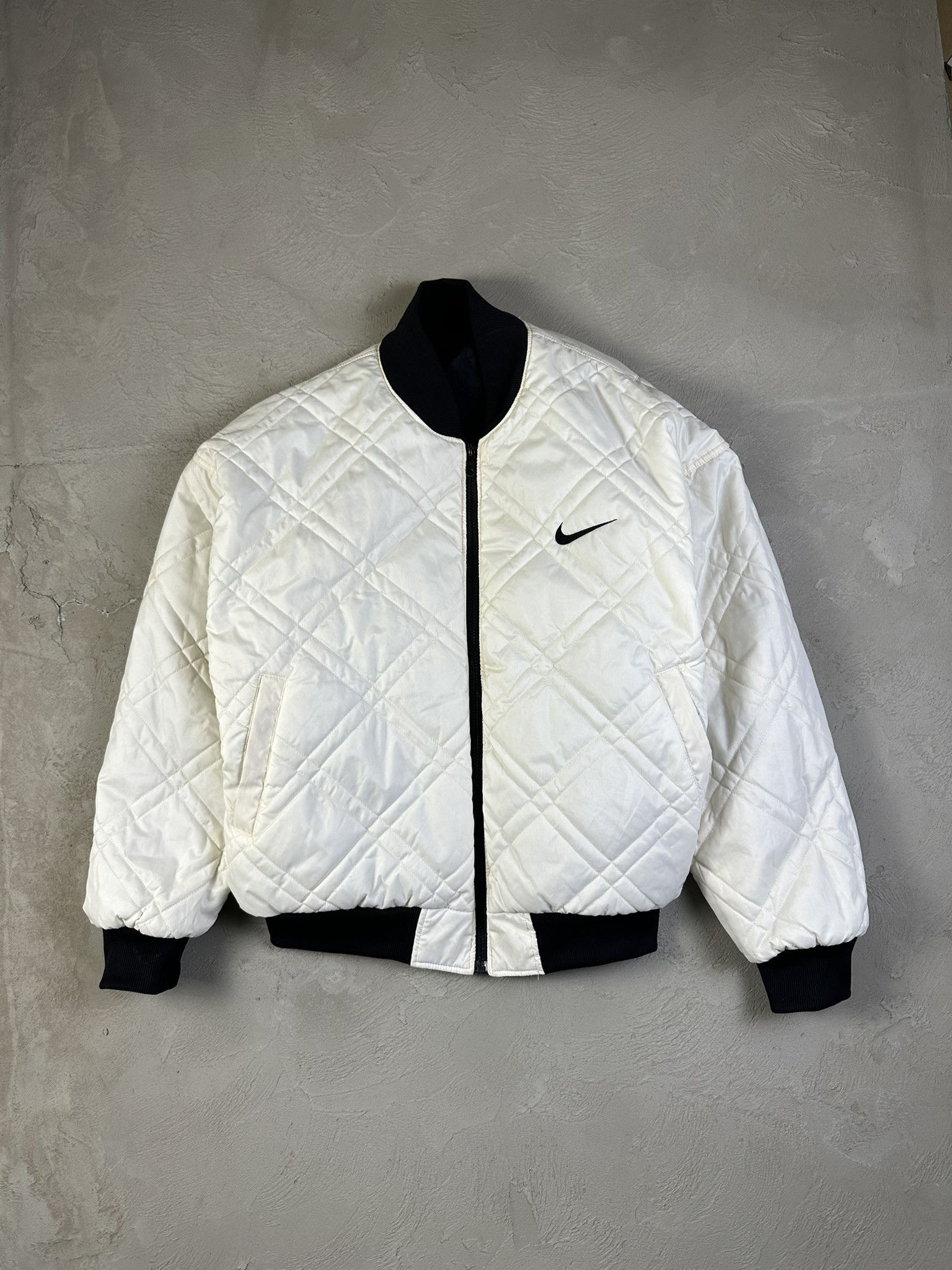 Nike 90s Reversible Nike Zip Bomber Boxy Vintage Jacket Size US L / EU 52-54 / 3 - 2 Thumbnail