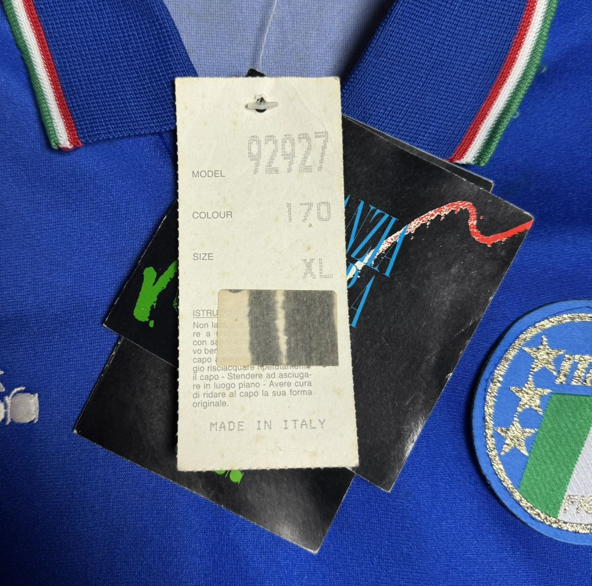 Diadora Italy 1990 1991 Home Football Shirt Soccer Jersey Diadora Size US S / EU 44-46 / 1 - 9 Thumbnail