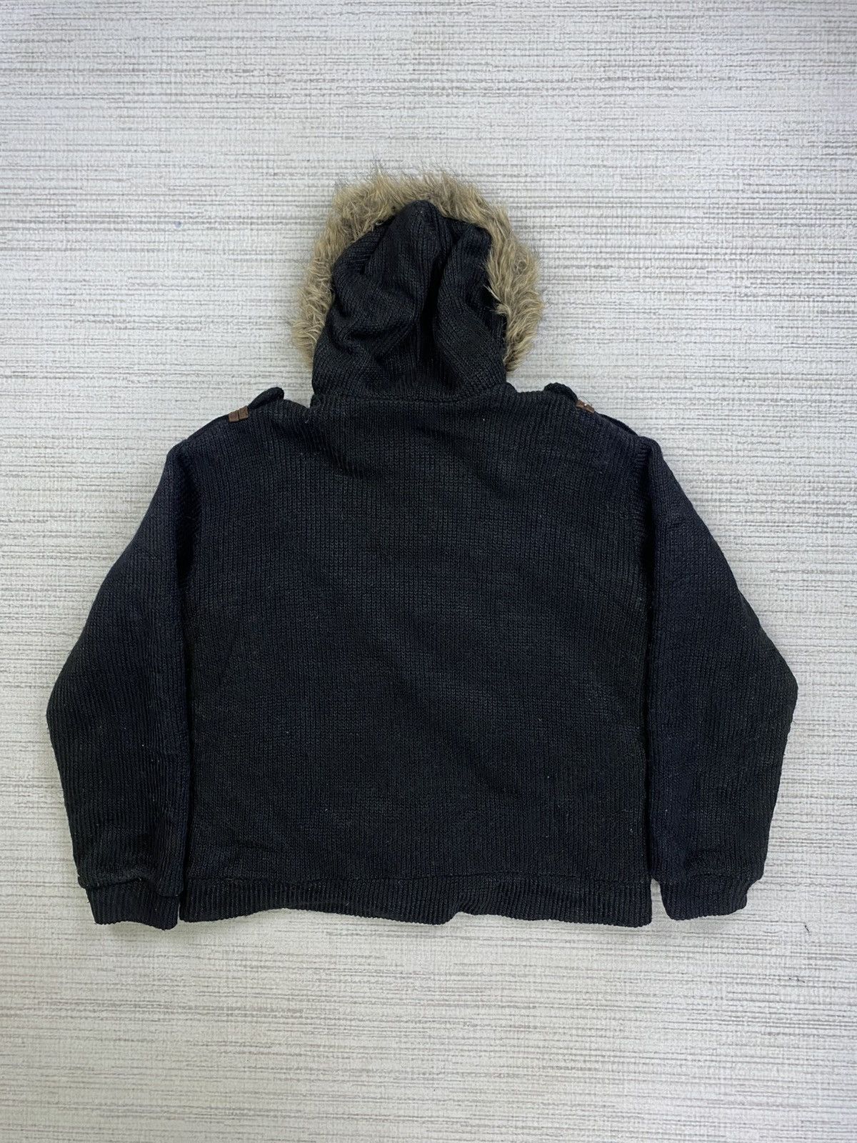 Hysteric Glamour × If Six Was Nine × Vintage Vintage Hysteric Glamour Faux Fur Hoodie Knit Button Jacket Size US L / EU 52-54 / 3 - 2 Thumbnail