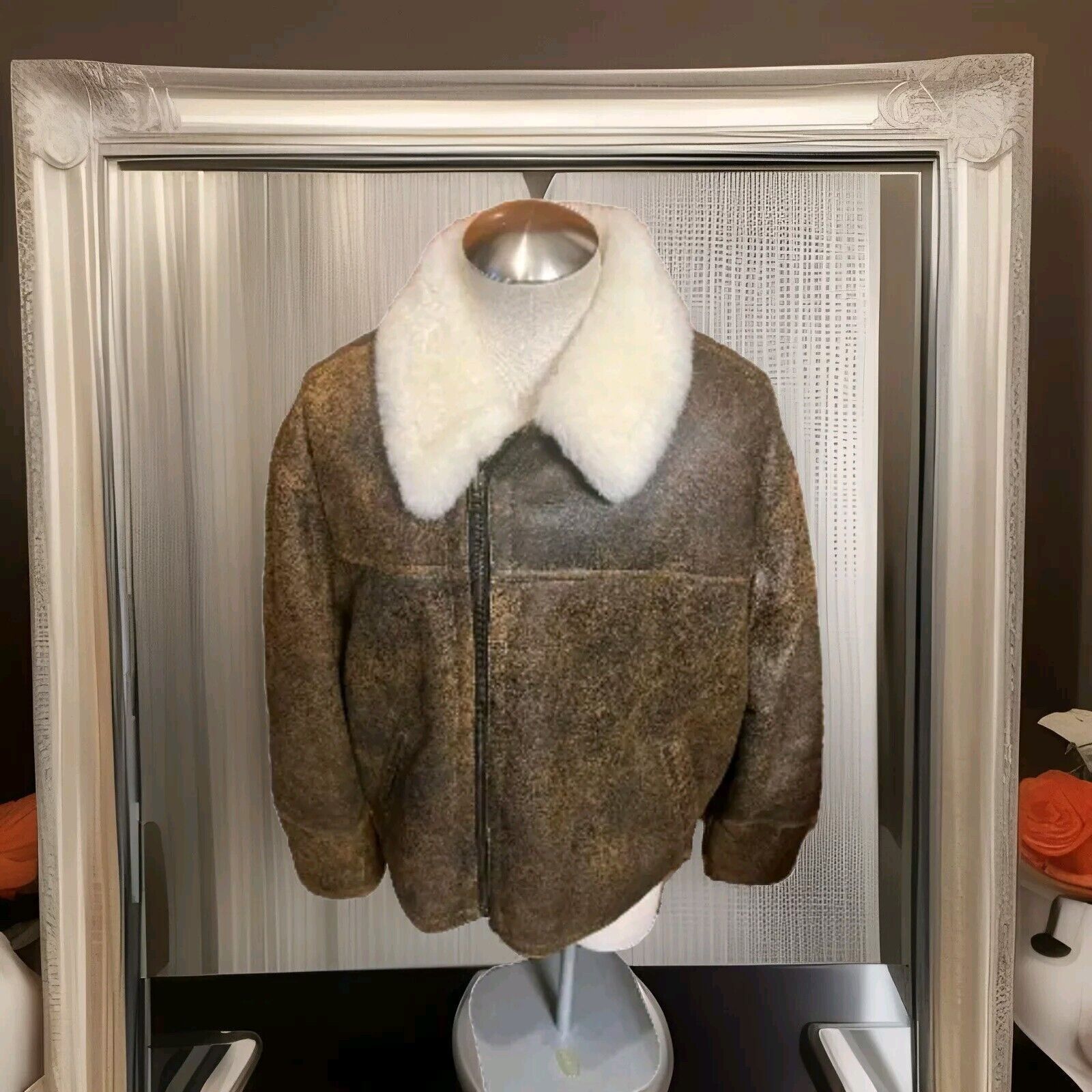 Other MARCO GIANNOTTI Brown Shearling coat Size 44R Size US L / EU 52-54 / 3 - 1 Thumbnail