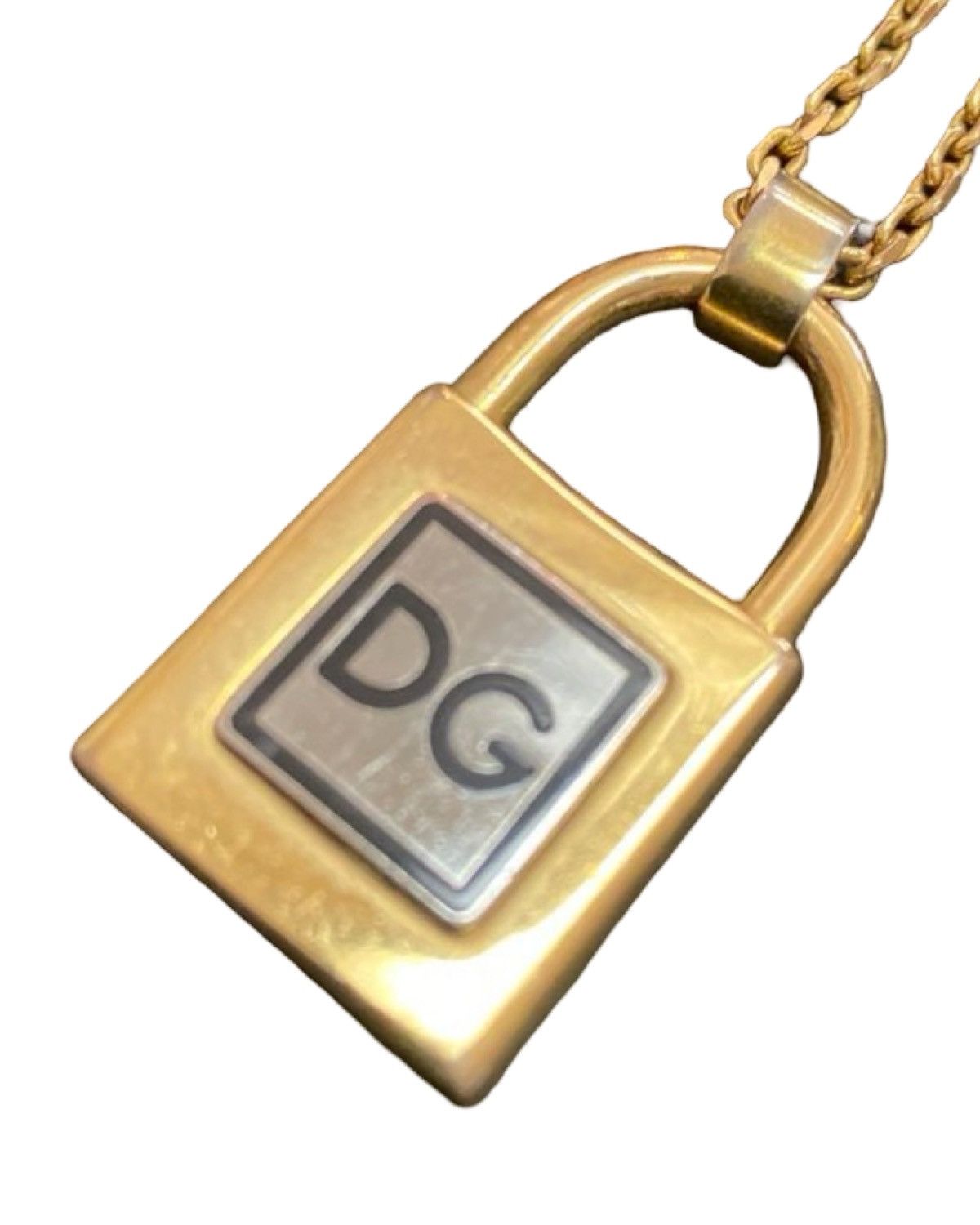 Dolce & Gabbana Dolce & Gabbana Gold Lock Necklace Size ONE SIZE - 1 Thumbnail