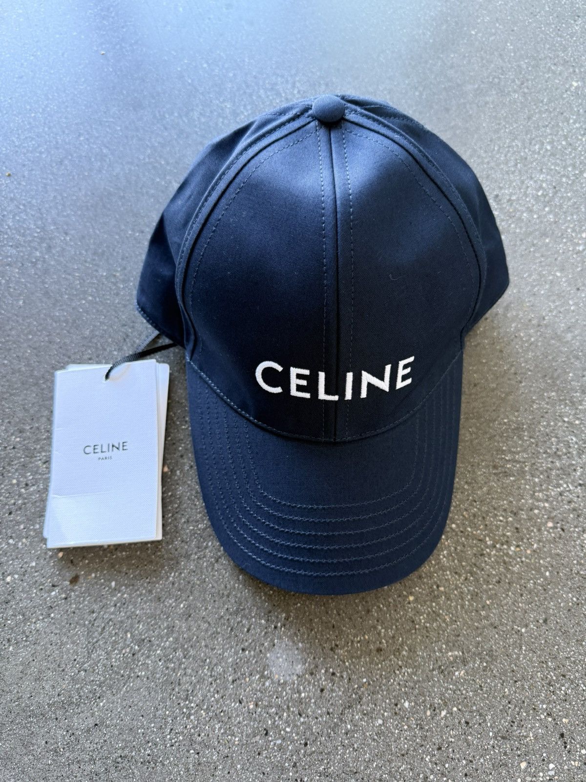 Celine CELINE LOGO NAVY CAP Size ONE SIZE - 1 Thumbnail