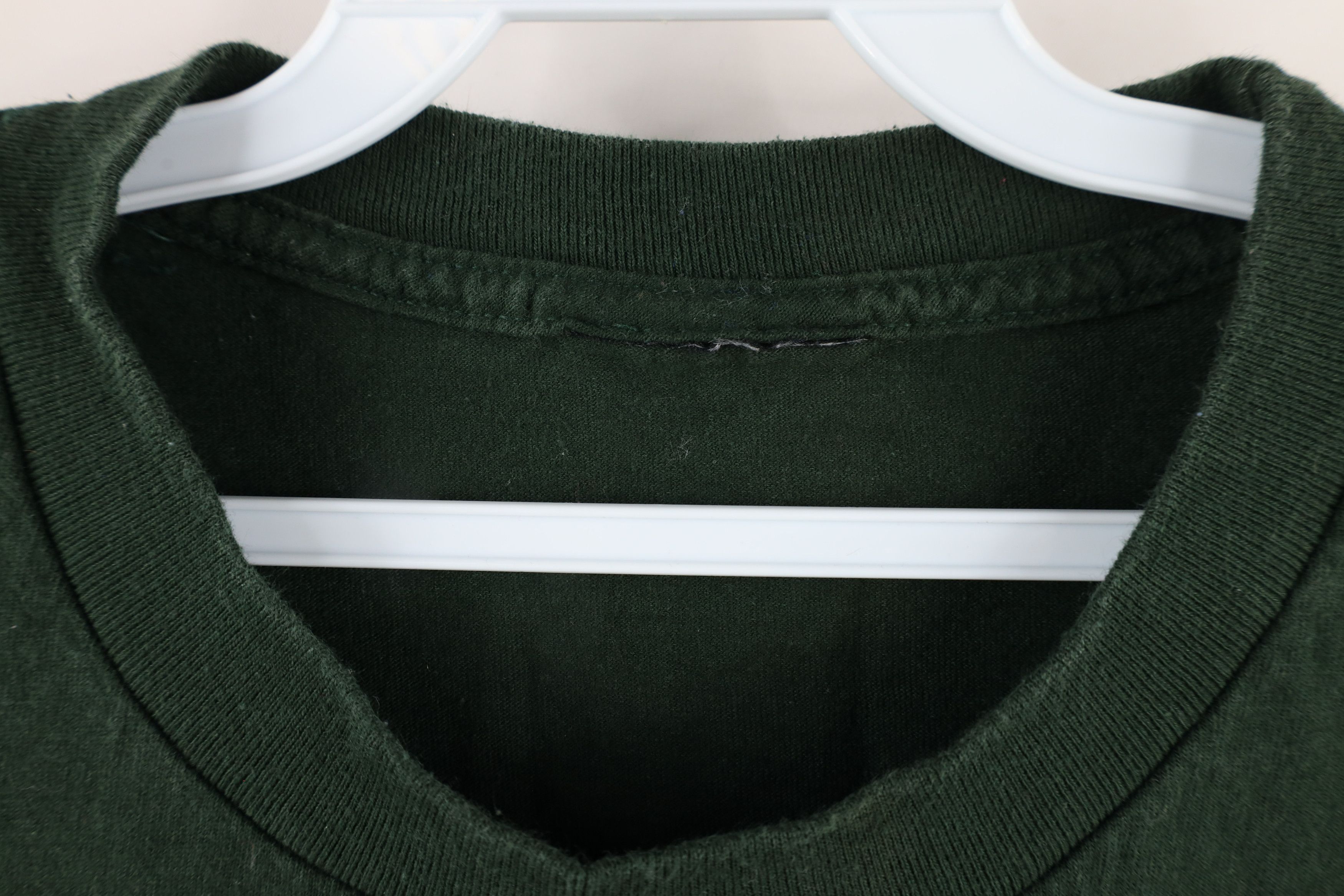Vintage Vintage 90s Streetwear Heavyweight T-Shirt Green Cotton Size US XXL / EU 58 / 5 - 5 Thumbnail