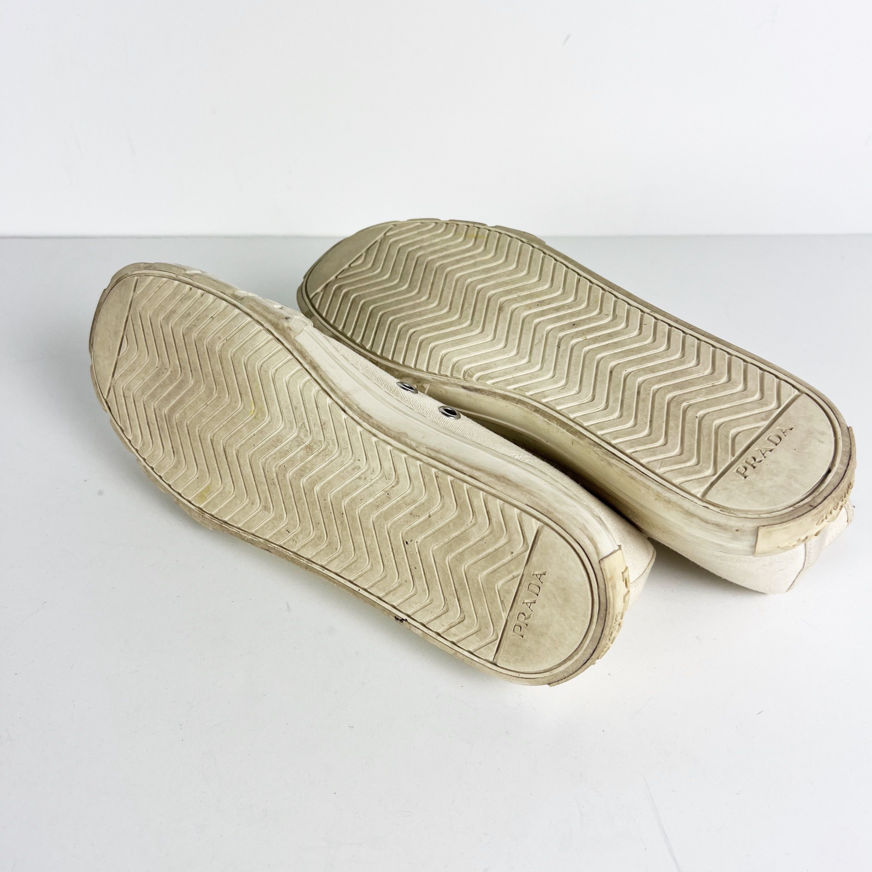 Prada Prada Women's Cotton Canvas High Top Size US 8.5 / IT 38.5 - 5 Thumbnail