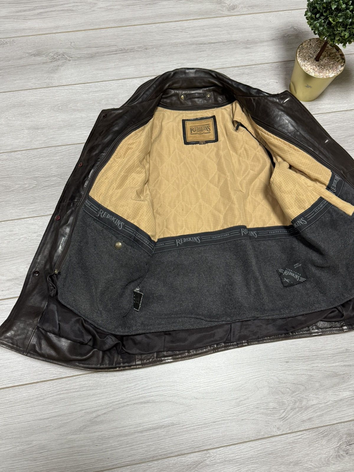 Other Redskins leather buttons up leather jacket coat insulated Size US S / EU 44-46 / 1 - 10 Thumbnail