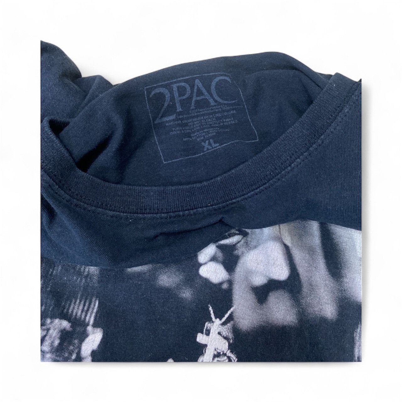 Death Row Records Vintage 2 Pac Deathrow record rapper tee shirt Size US XL / EU 56 / 4 - 4 Thumbnail