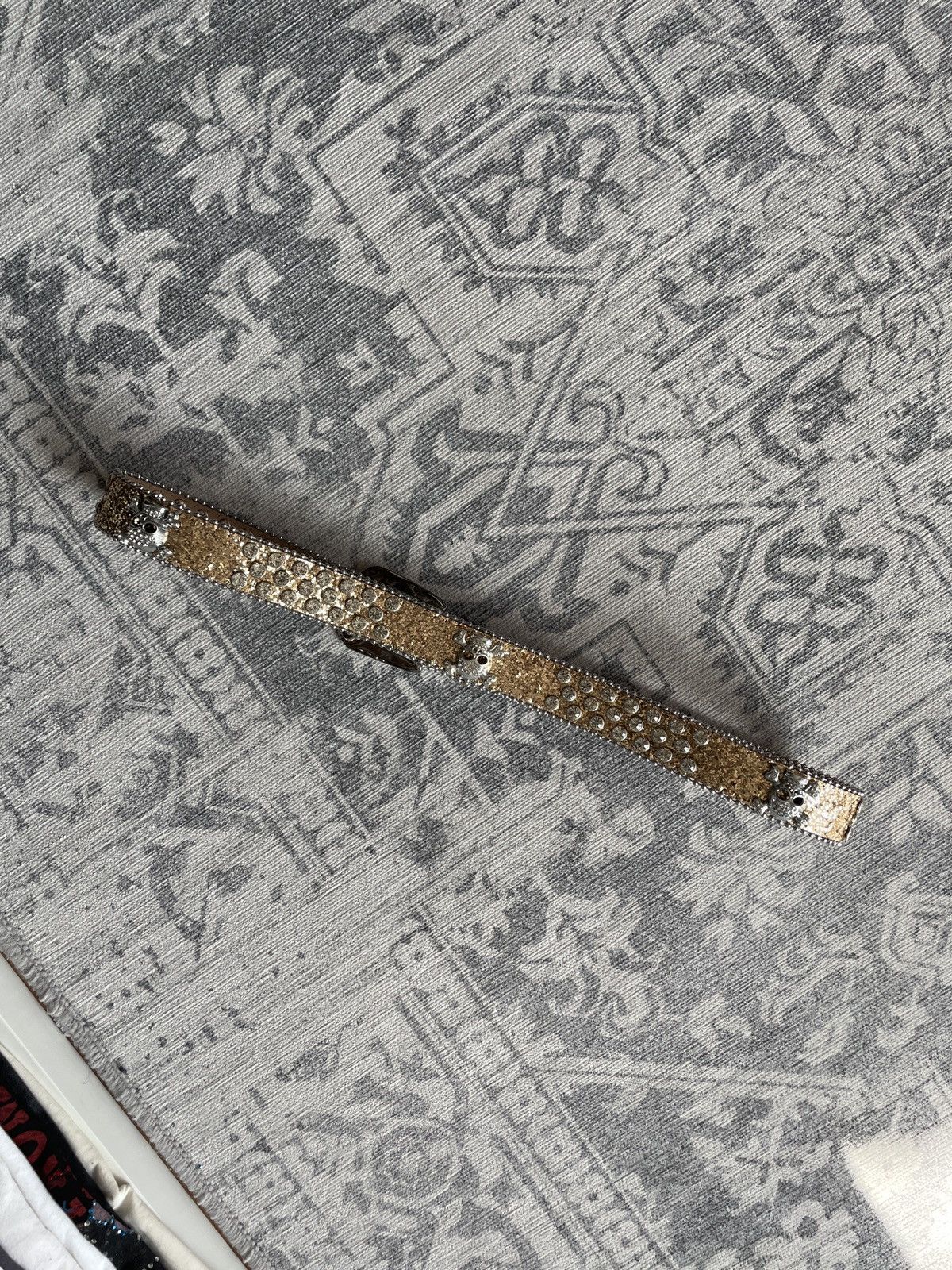 Other Y2K Vintage Avant Garde Belt Rhinestones Skulls Japanese Size ONE SIZE - 4 Thumbnail