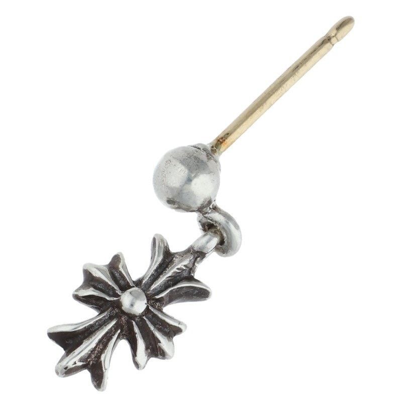 Chrome Hearts Chrome Hearts Tiny ECH Plus Drop Silver Earring Size ONE SIZE - 5 Thumbnail