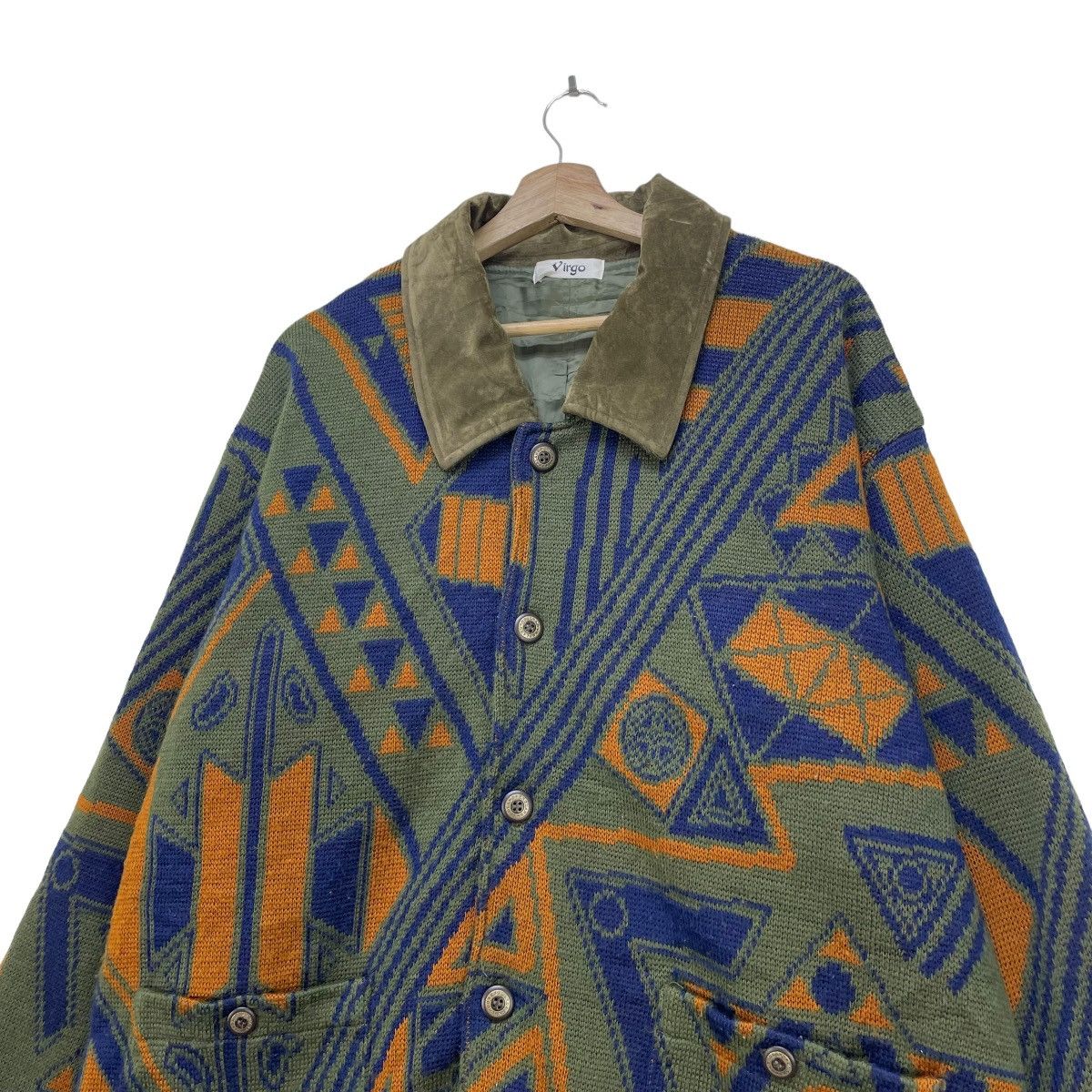 Aran Isles Knitwear × Native 💥Made In Japan Virgo Knit Jacket Native Style Jacket Size US M / EU 48-50 / 2 - 3 Thumbnail