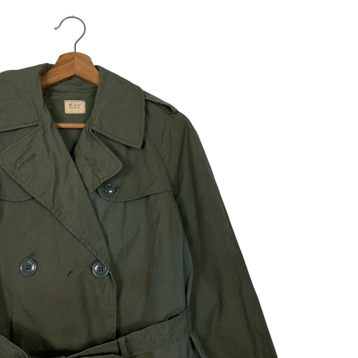 Vintage Vintage Brownwood Mfg US Military Double Breasted Trenchcoat Size L / US 10 / IT 46 - 6 Thumbnail