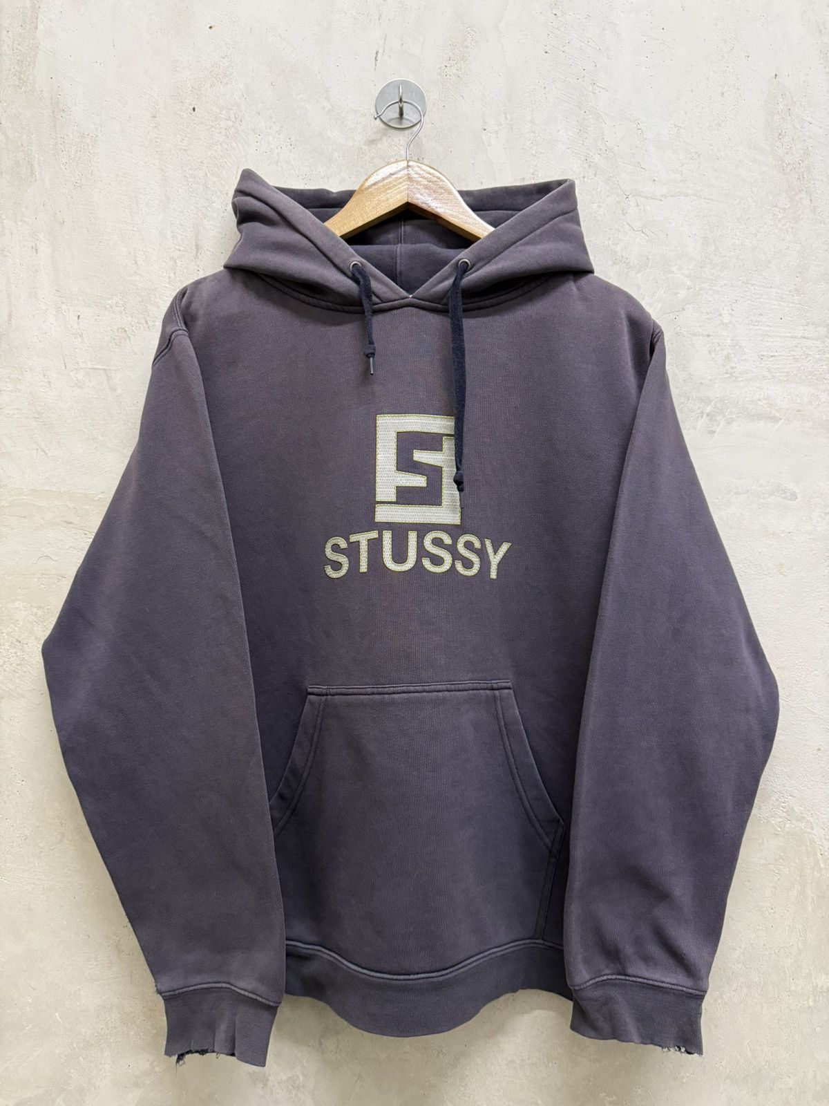 Stussy Early 2000s Distressed Stussy Rip Off Fendi Sun Faded Hoodie Size US M / EU 48-50 / 2 - 1 Thumbnail
