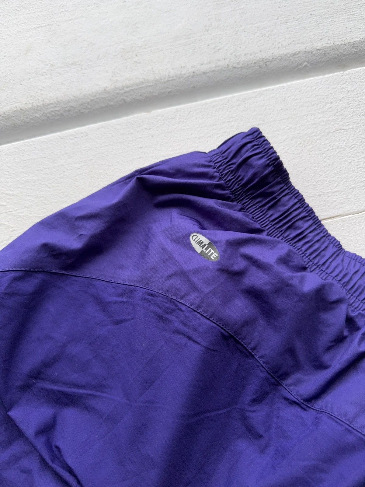 Adidas 00s Retro Adidas Purple Climalite Track Pants Y2K Sport Tech Size US 36 / EU 52 - 13 Thumbnail