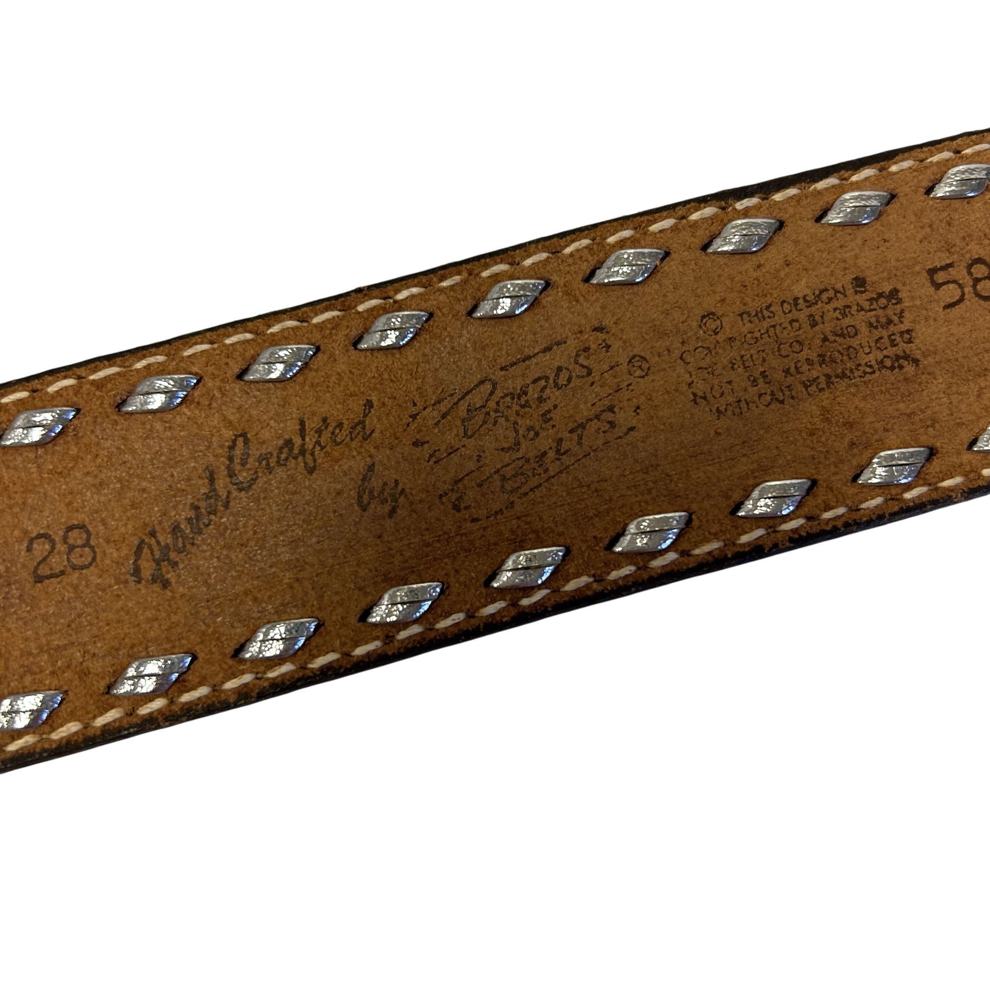 Other TOOLED Leather Laced CSA We Shall RISE Again SAVE YOUR FLAG Size 28 - 9 Thumbnail