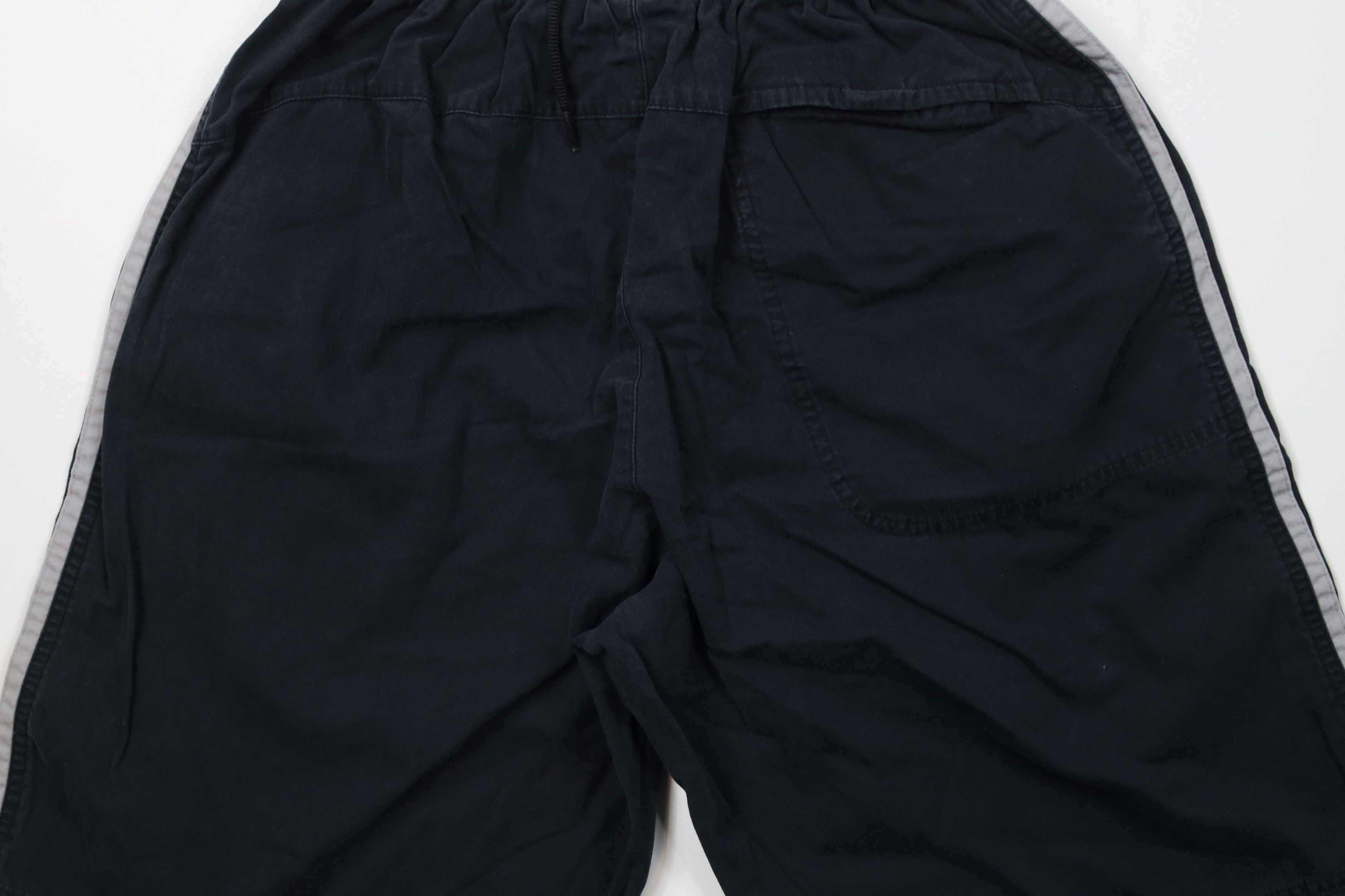 Nike × Vintage Vintage 90s Y2K Nike Scott Mini Swoosh Shorts Black Cotton Size US 32 / EU 48 - 11 Thumbnail