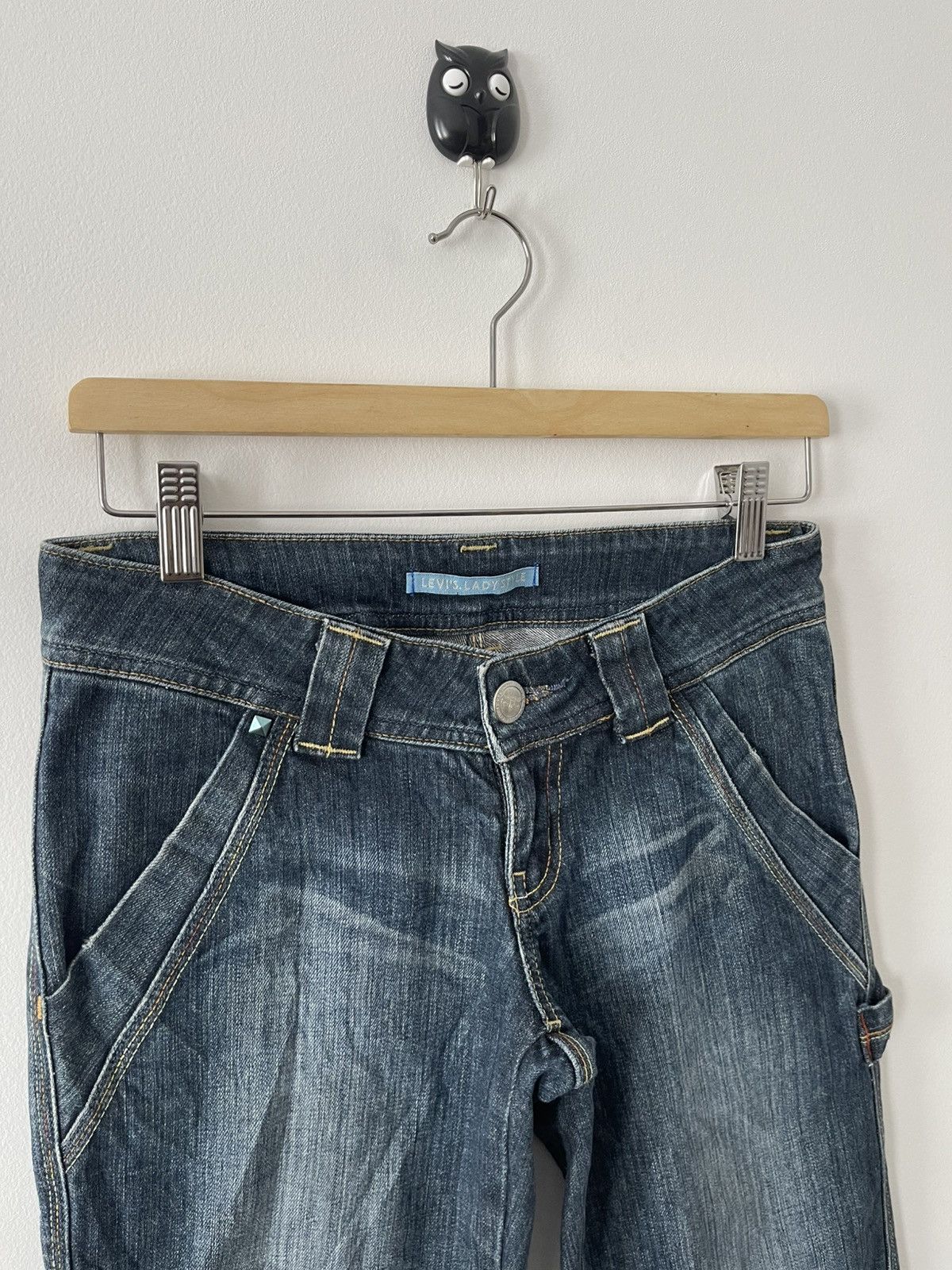 Levi's Rare Vintage LEVIS Lady Style Bootcut Flare Buckleback Style Size 29" - 13 Thumbnail